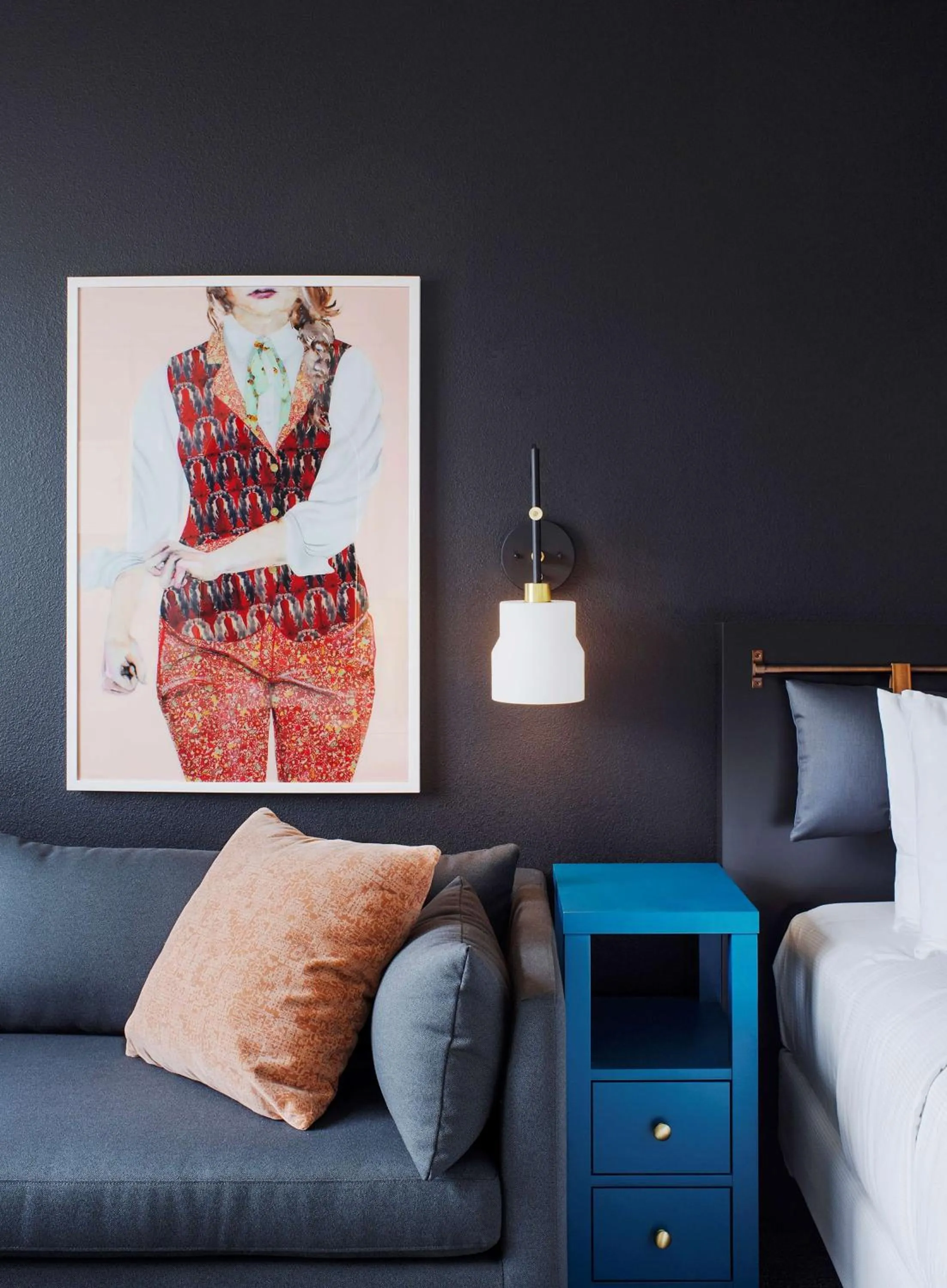 Living room in The Haywood, Tapestry Collection by Hilton