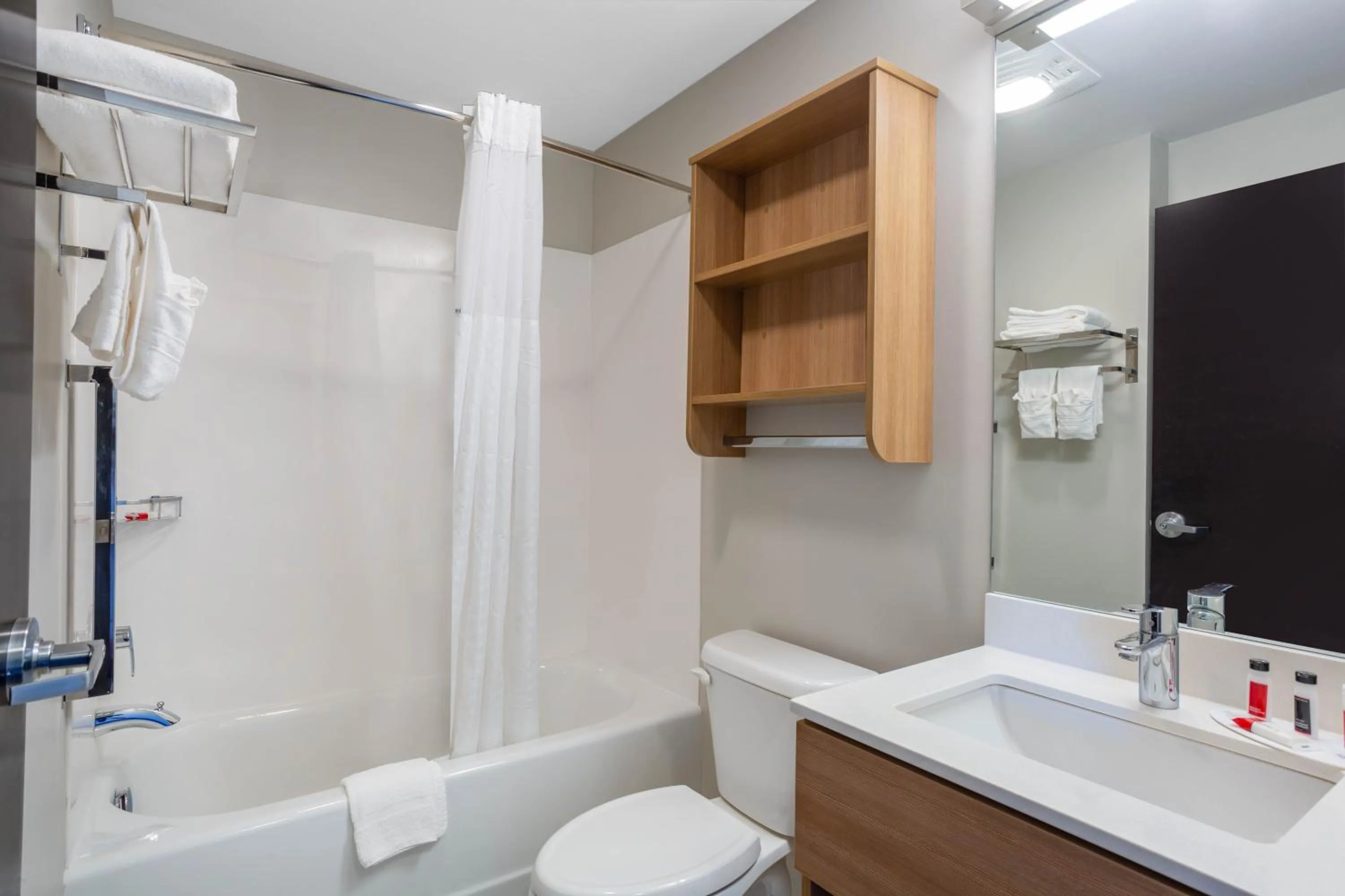 Bathroom in Microtel Inn Suites by Wyndham South Hill