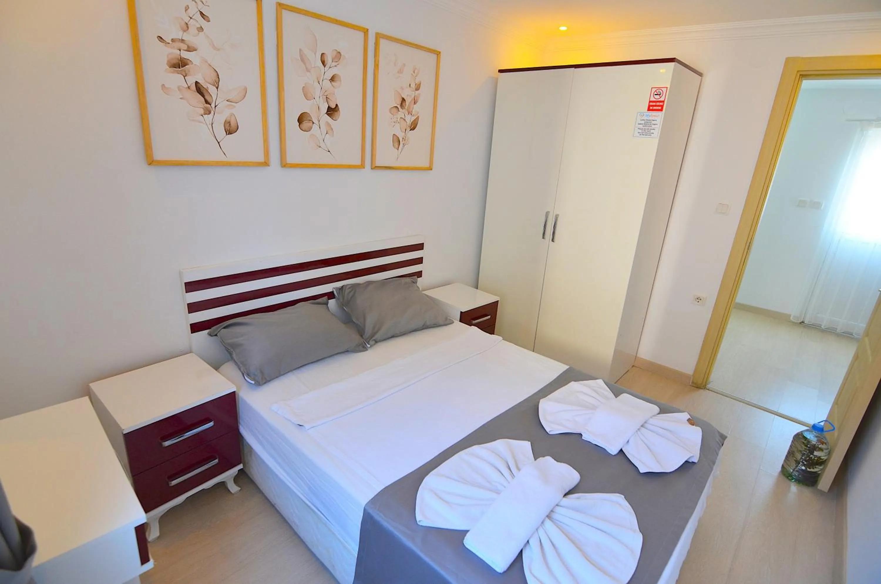 Bed in Mykonut Apart Hotel