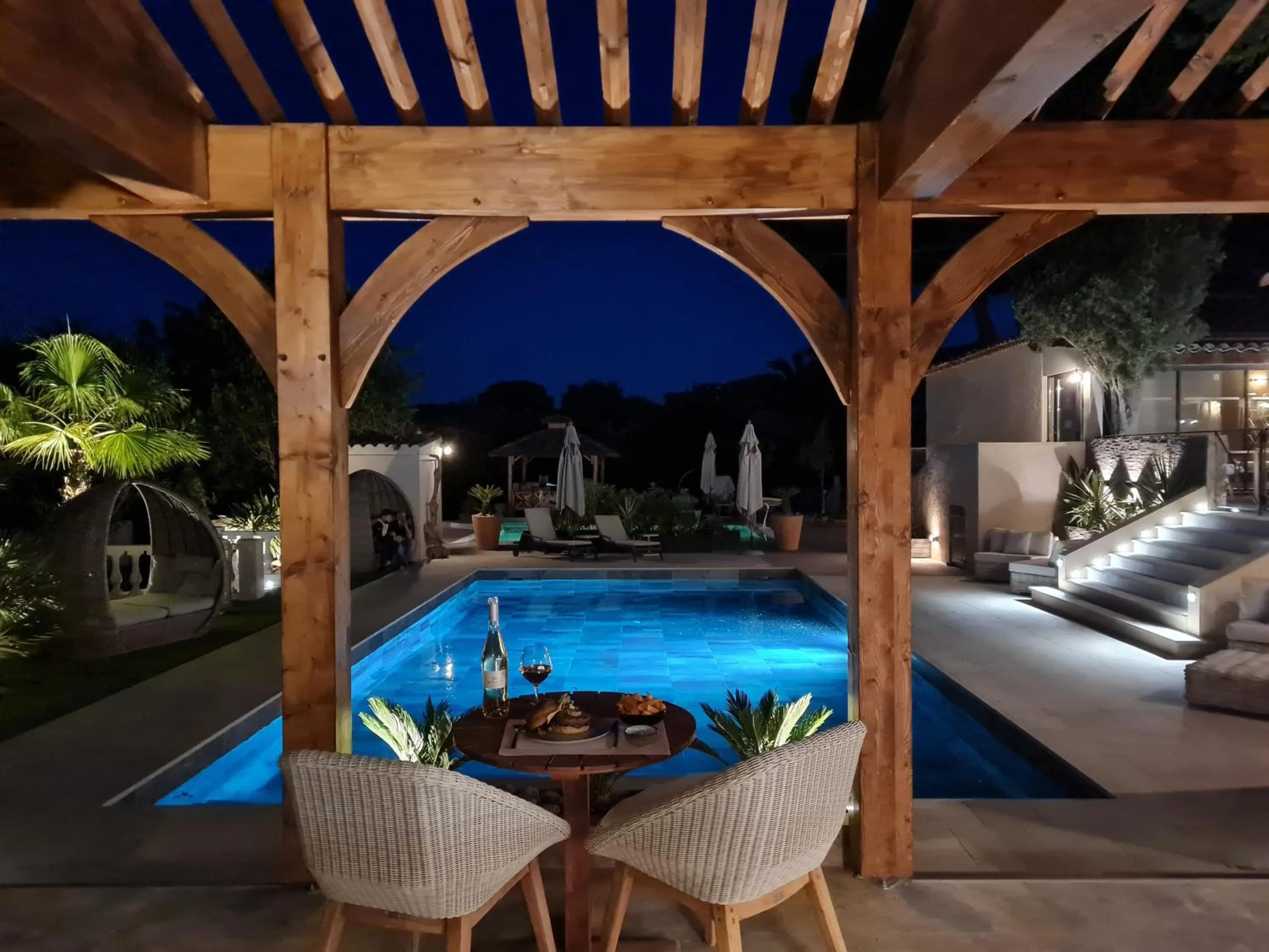 Patio in La Villa Dune, Hôtel & Spa