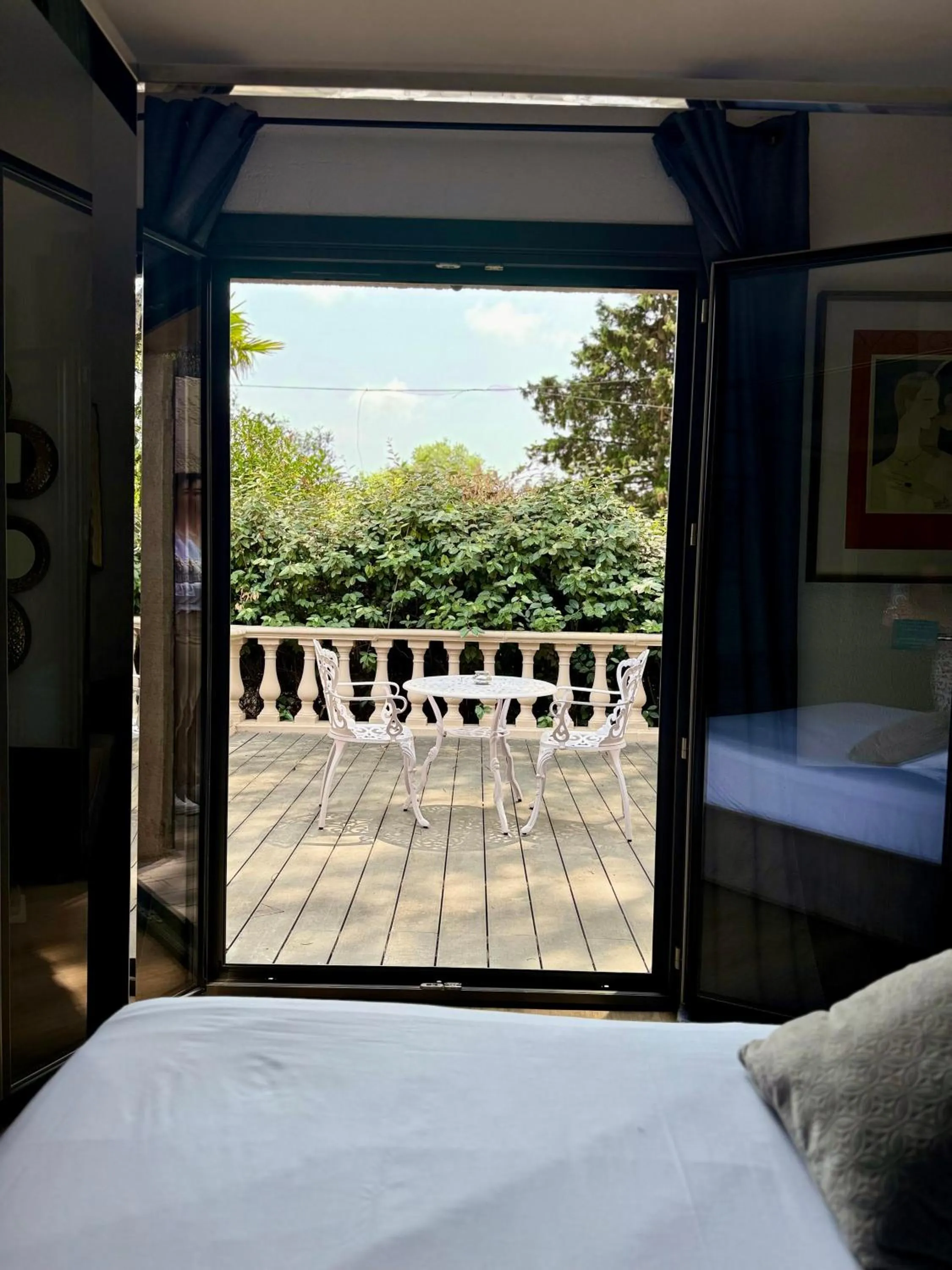 View (from property/room), Bed in La Villa Dune, Hôtel & Spa