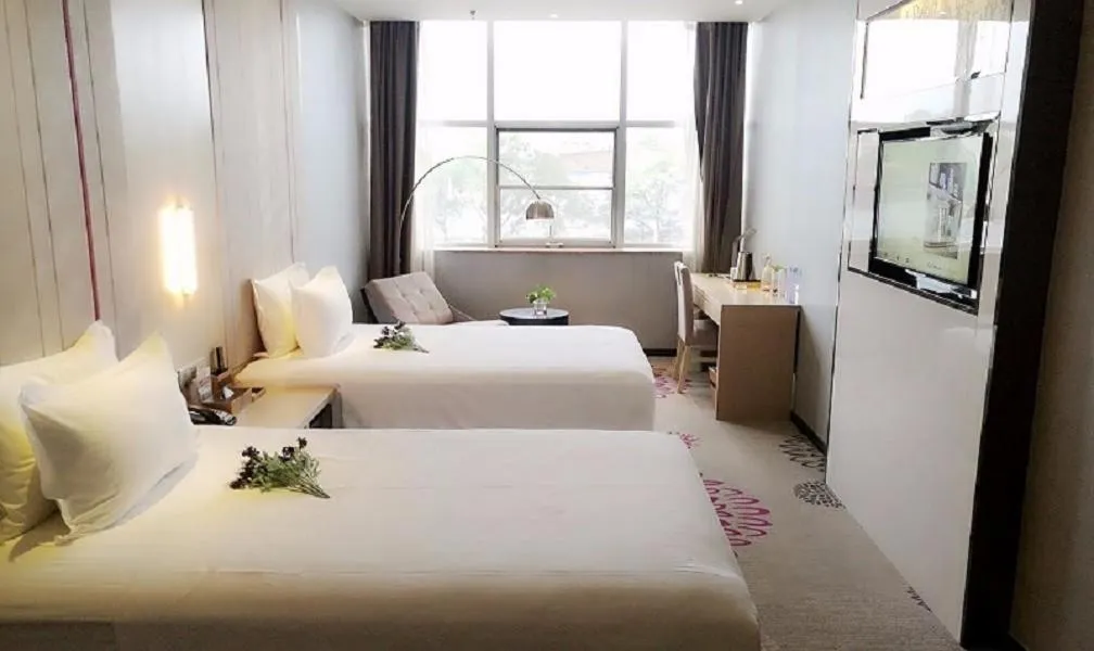 Bed in Lavande Hotel Yinchuan Railway Station Wanda
