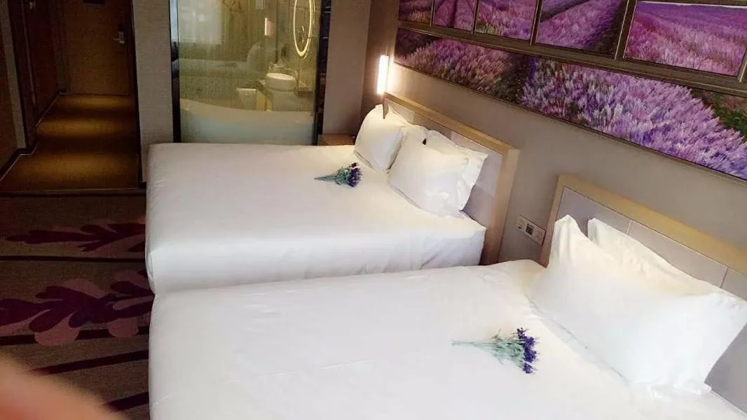 Bed in Lavande Hotel Yinchuan Railway Station Wanda