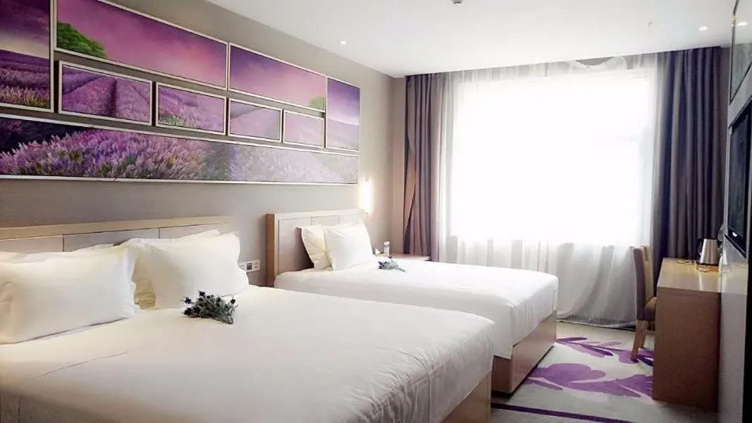 Bed in Lavande Hotel Yinchuan Railway Station Wanda