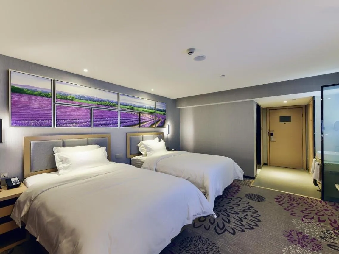 Bed in Lavande Hotel Xining Haihu New District Wanda Plaza