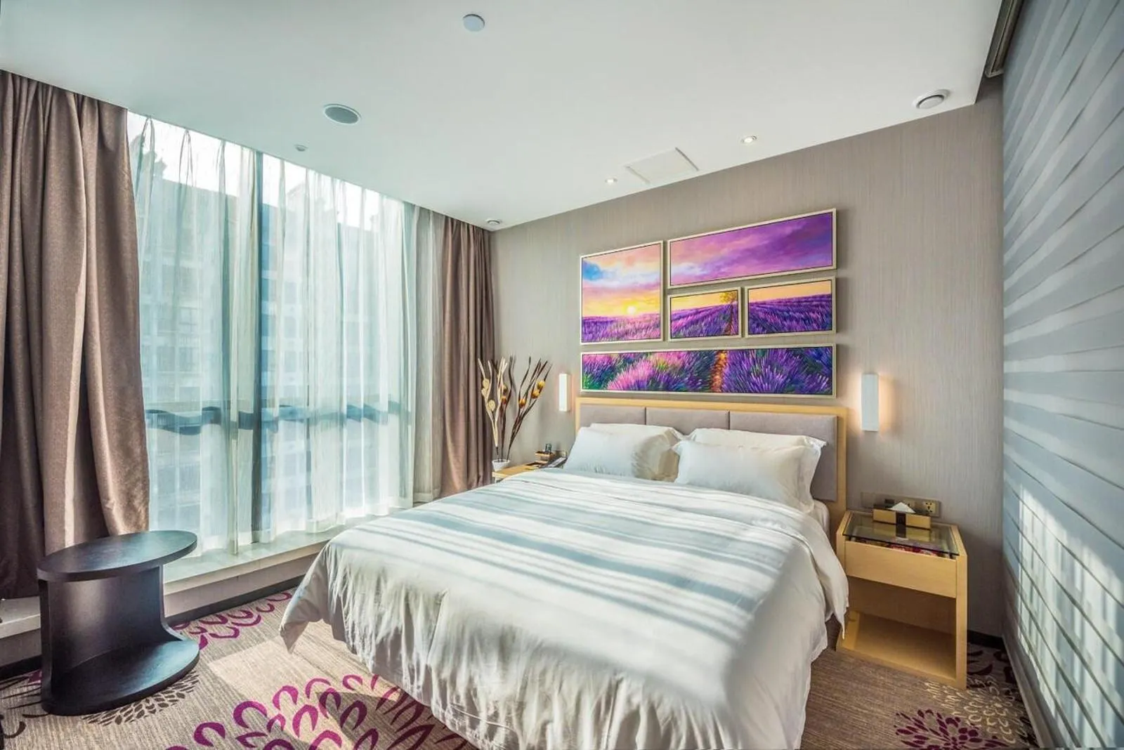 Bed in Lavande Hotel Chongqing Tongliang Wanda Plaza Gas Tower