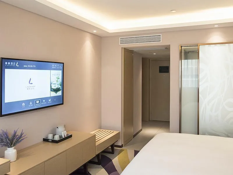 Bed in Lavande Hotel Zhengzhou Longhai West Road Subway Station