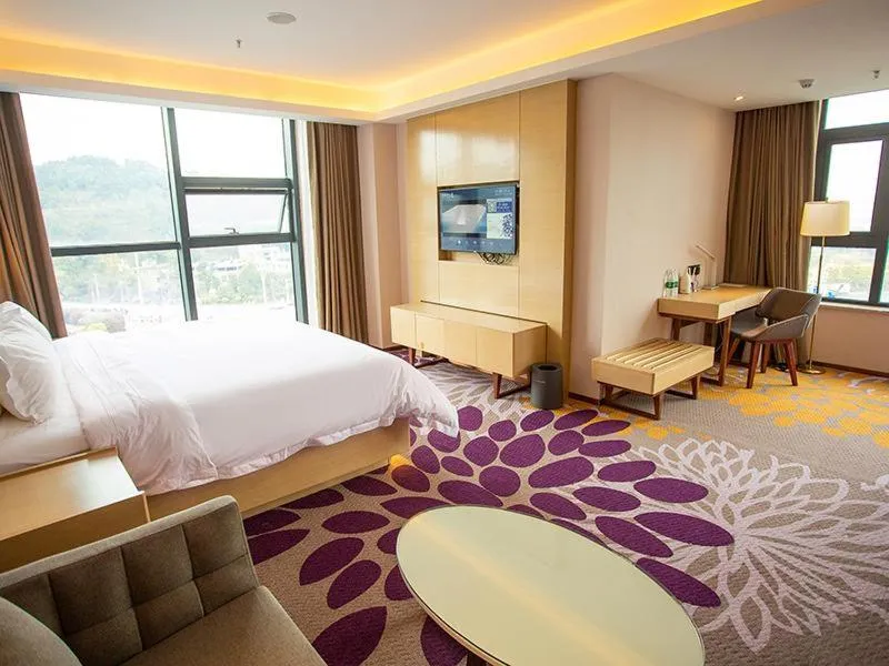 Bed in Lavande Hotel Mianyang Santai North Passenger Transport Center Binjiang Park