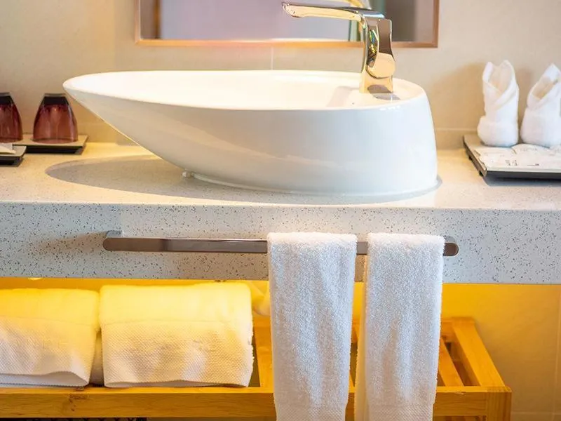 Bed in Lavande Hotel Mianyang Santai North Passenger Transport Center Binjiang Park