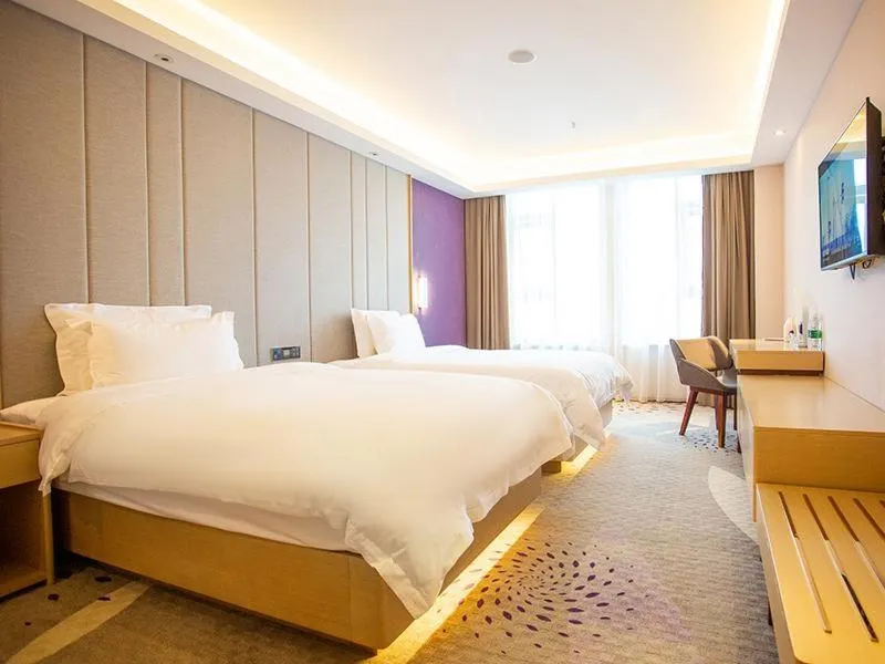 Bed in Lavande Hotel Mianyang Santai North Passenger Transport Center Binjiang Park