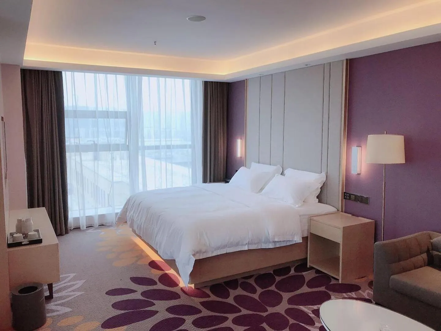 Bed in Lavande Hotel Mianyang Santai North Passenger Transport Center Binjiang Park