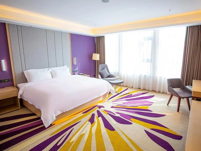 Bed in Lavande Hotel Mianyang Santai North Passenger Transport Center Binjiang Park