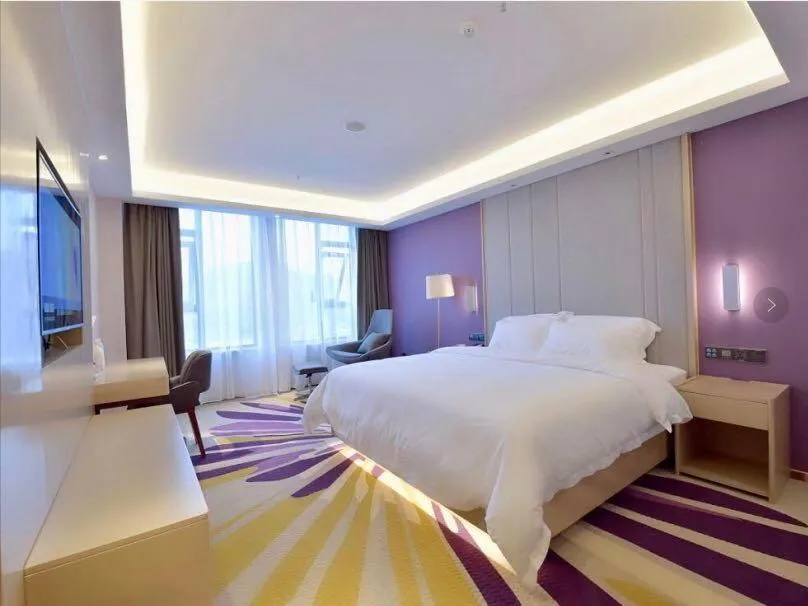 Bed in Lavande Hotel Mianyang Santai North Passenger Transport Center Binjiang Park