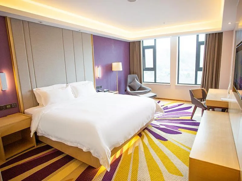 Bed in Lavande Hotel Mianyang Santai North Passenger Transport Center Binjiang Park