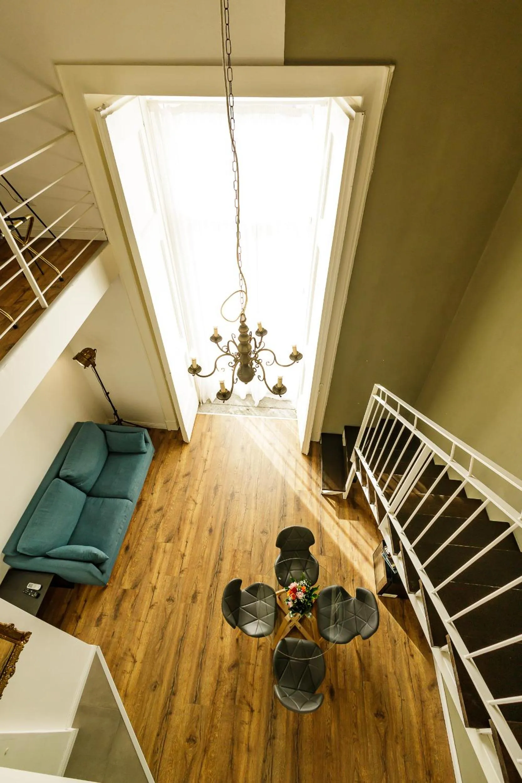 Seating area in Palà Suites