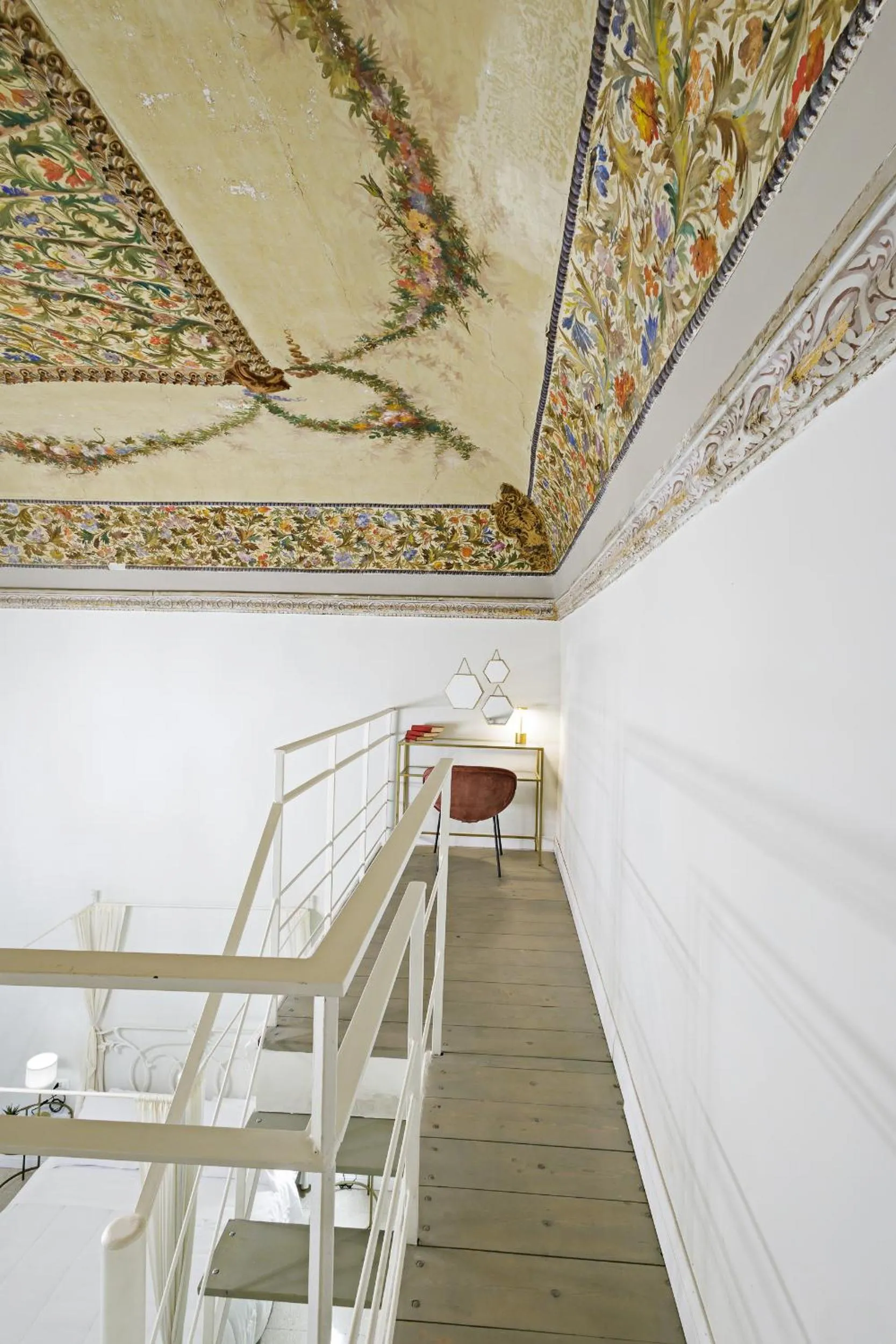 Seating area in Palà Suites