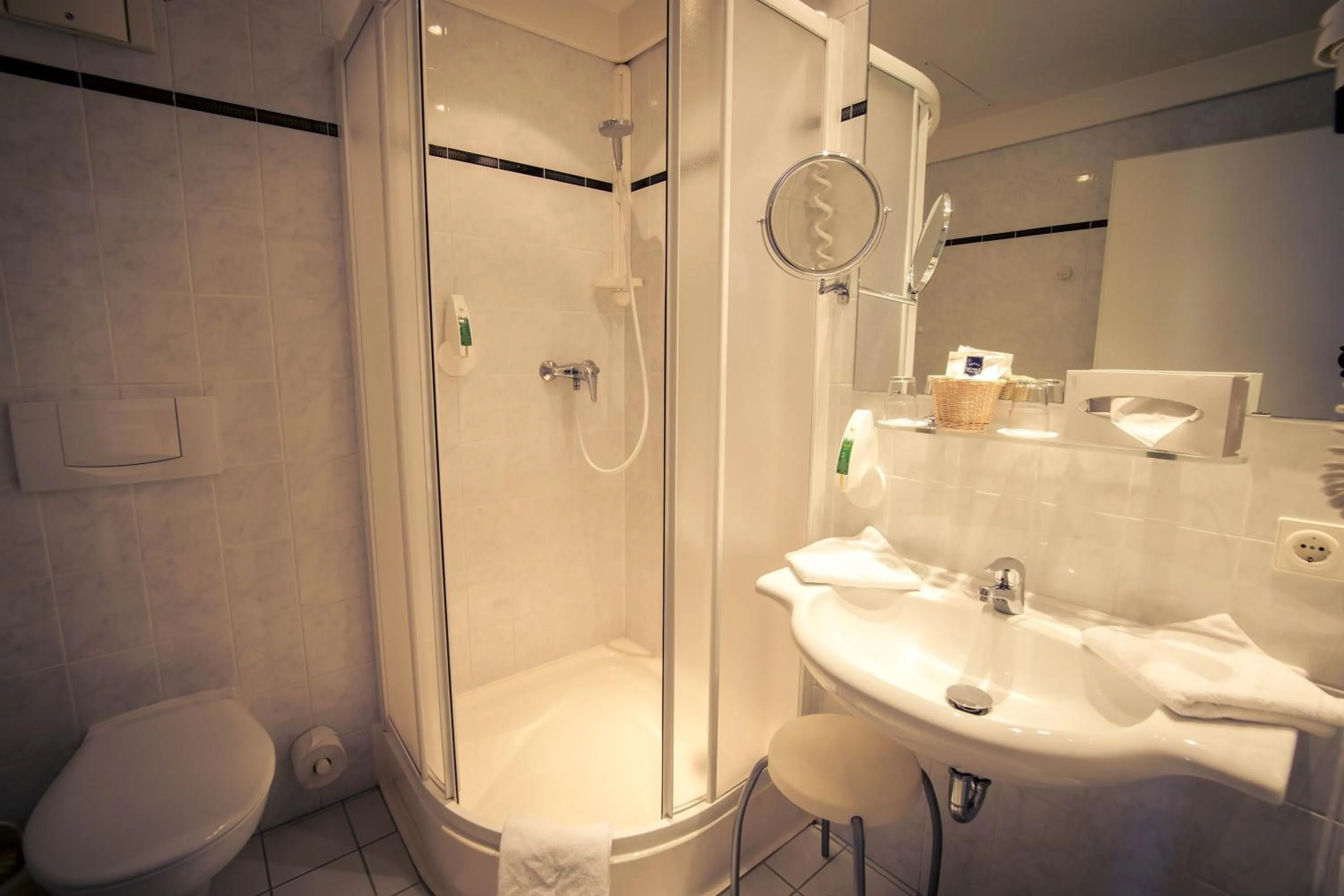 Bathroom in Hotel Wilder Mann Annaberg-Buchholz