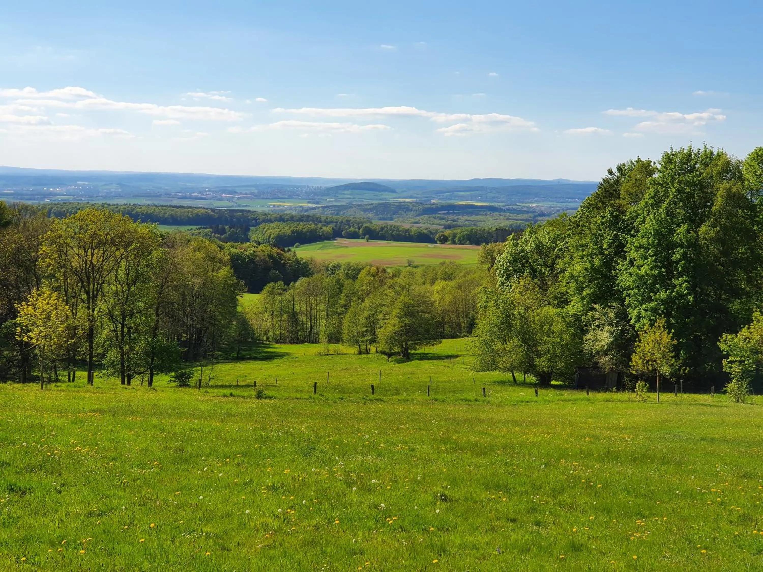 Natural landscape in Budget Hotel Biebertal am Milseburgradweg