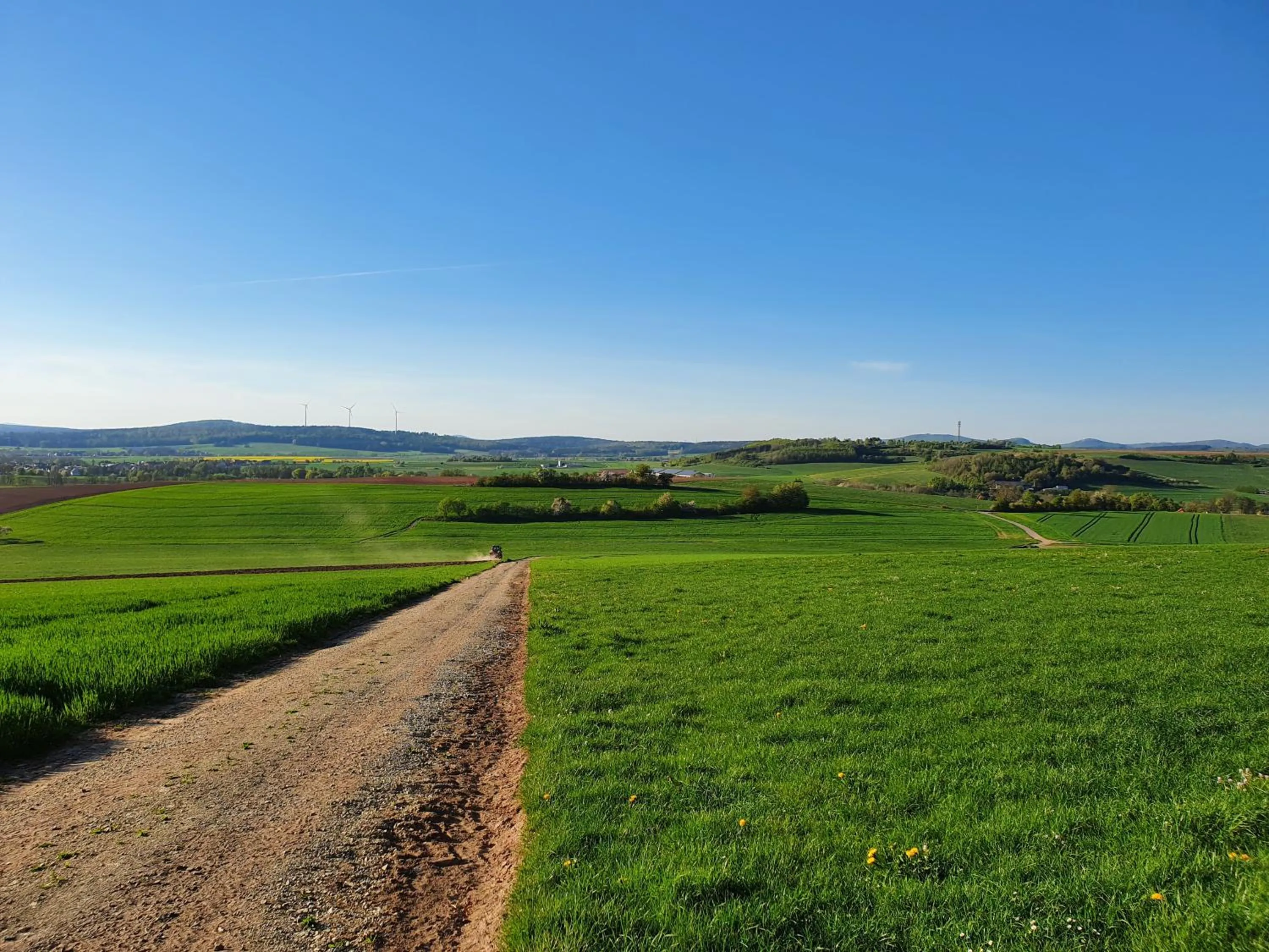 Natural landscape in Budget Hotel Biebertal am Milseburgradweg