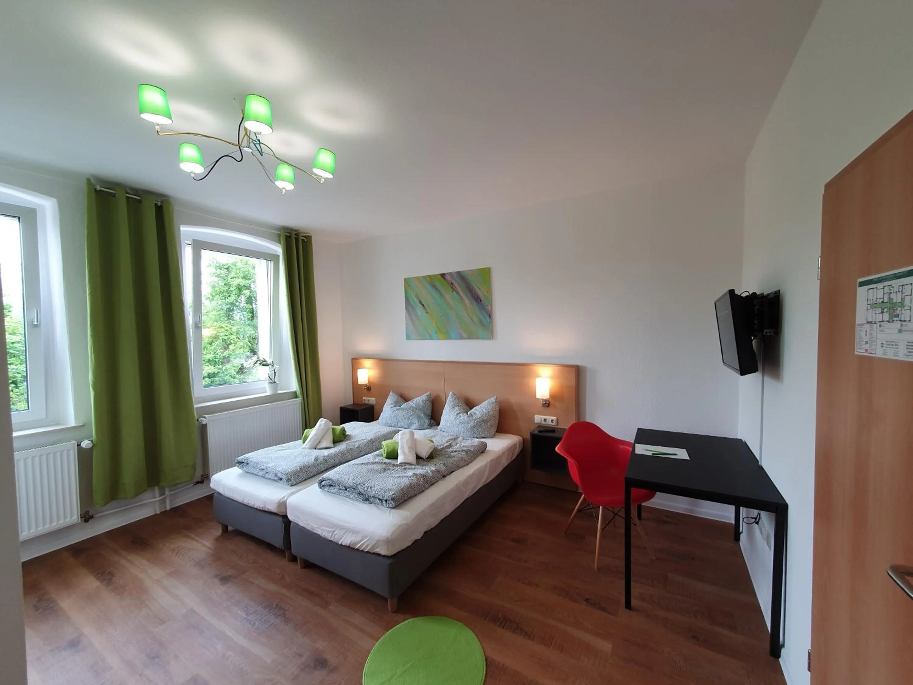 Bed in Budget Hotel Biebertal am Milseburgradweg