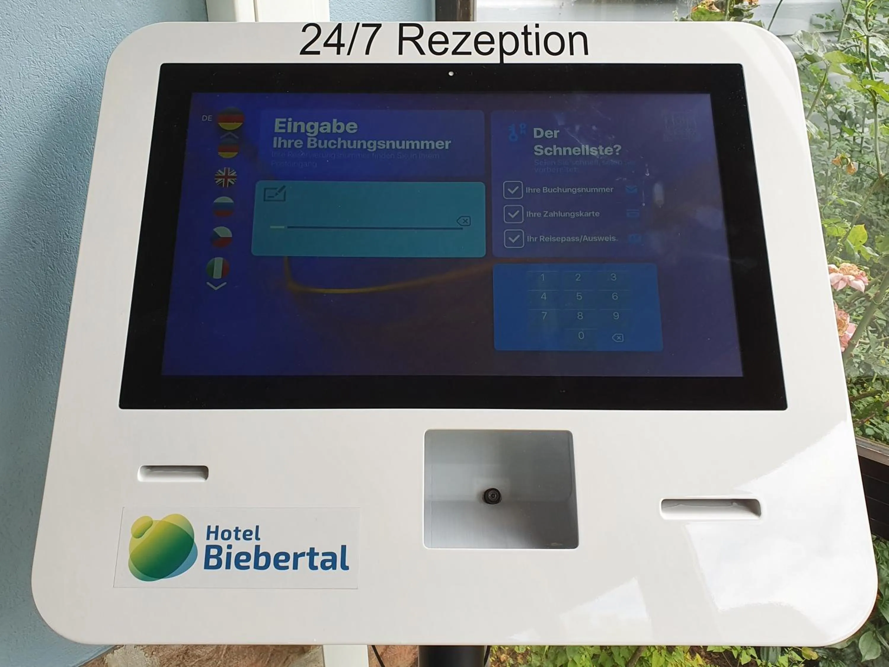 Lobby or reception in Budget Hotel Biebertal am Milseburgradweg