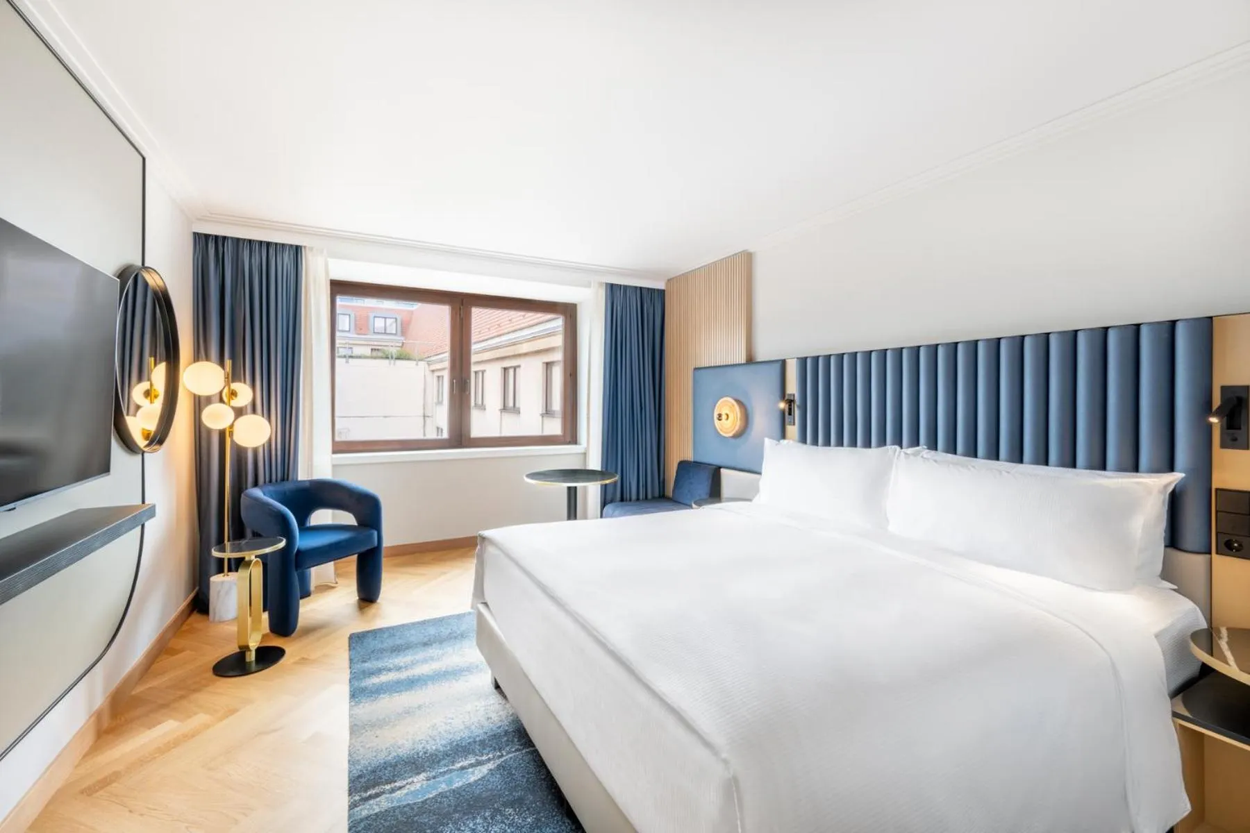 Bedroom, Bed in Hilton Berlin