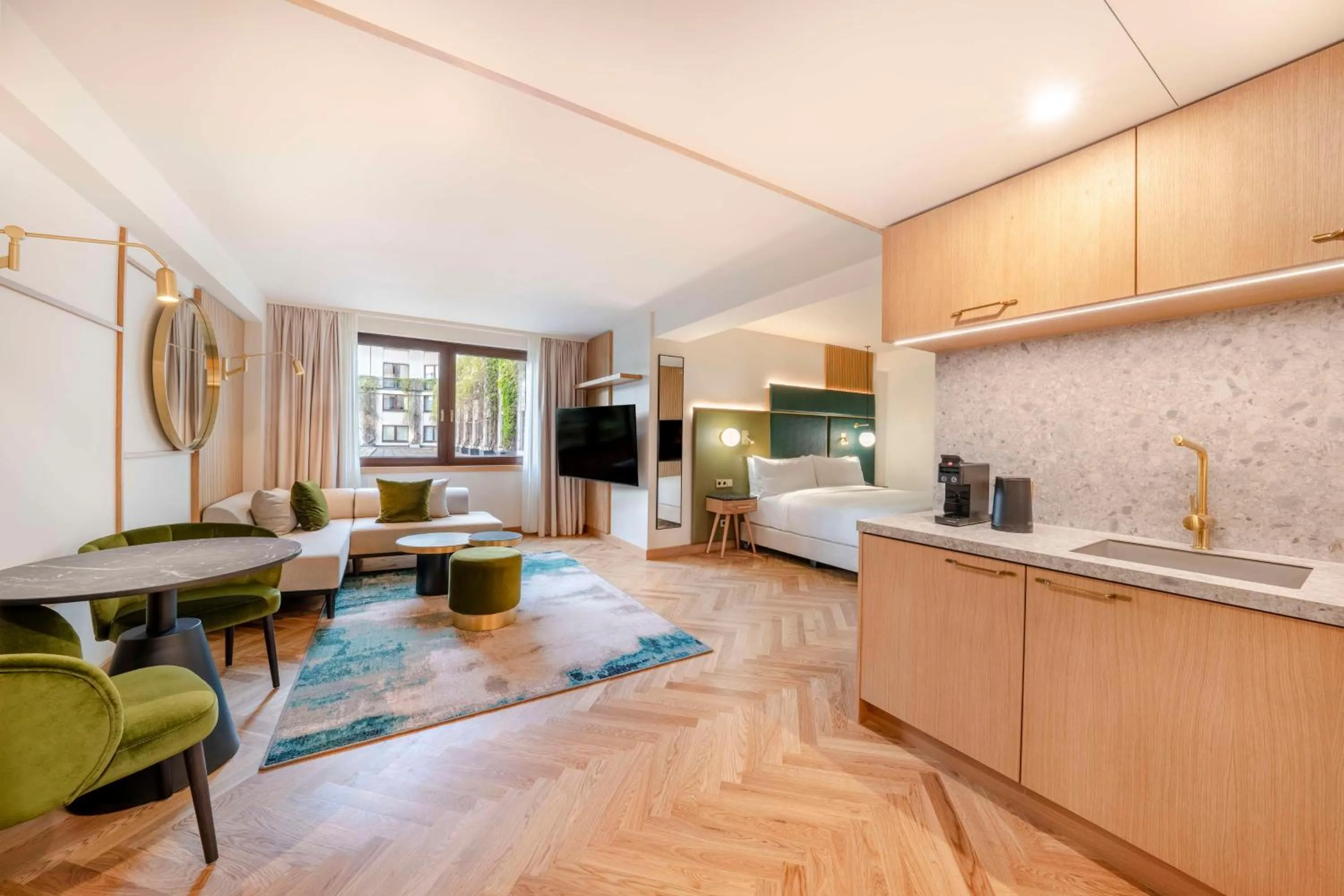 Bed in Hilton Berlin