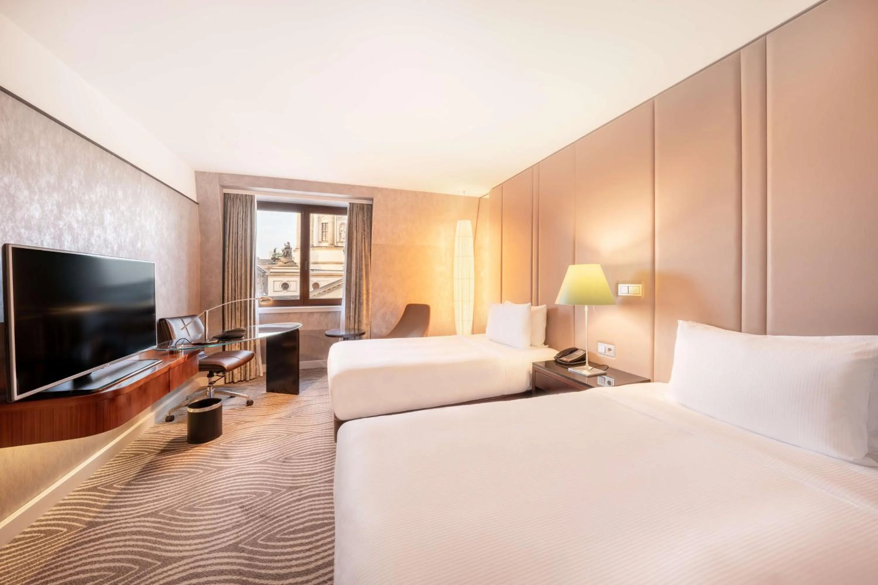 Bed in Hilton Berlin