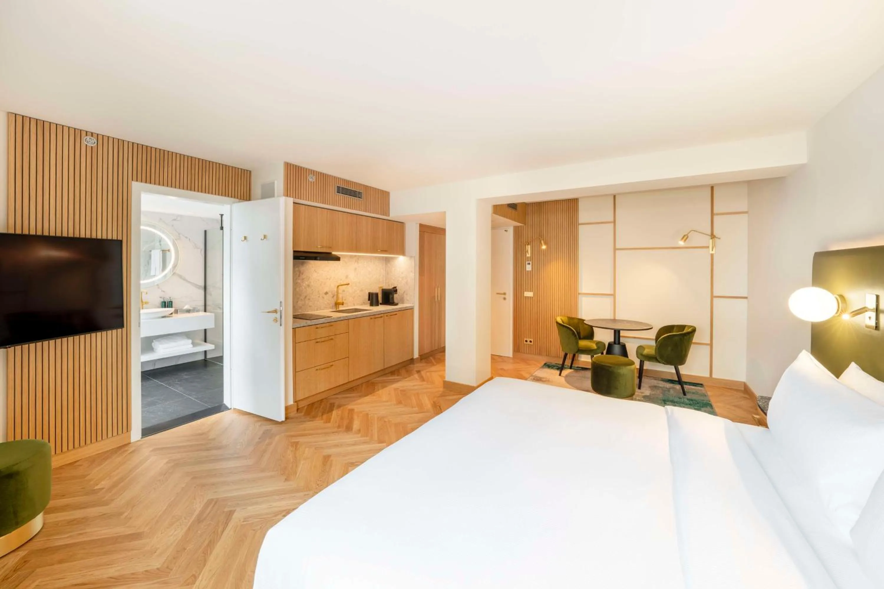 Bed in Hilton Berlin