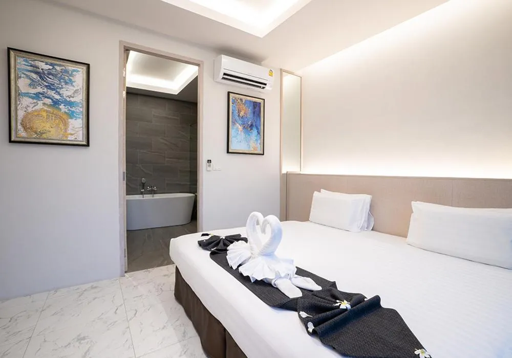 Bed in Gold Chariot Pool Villa, Phuket - SHA Plus Certified