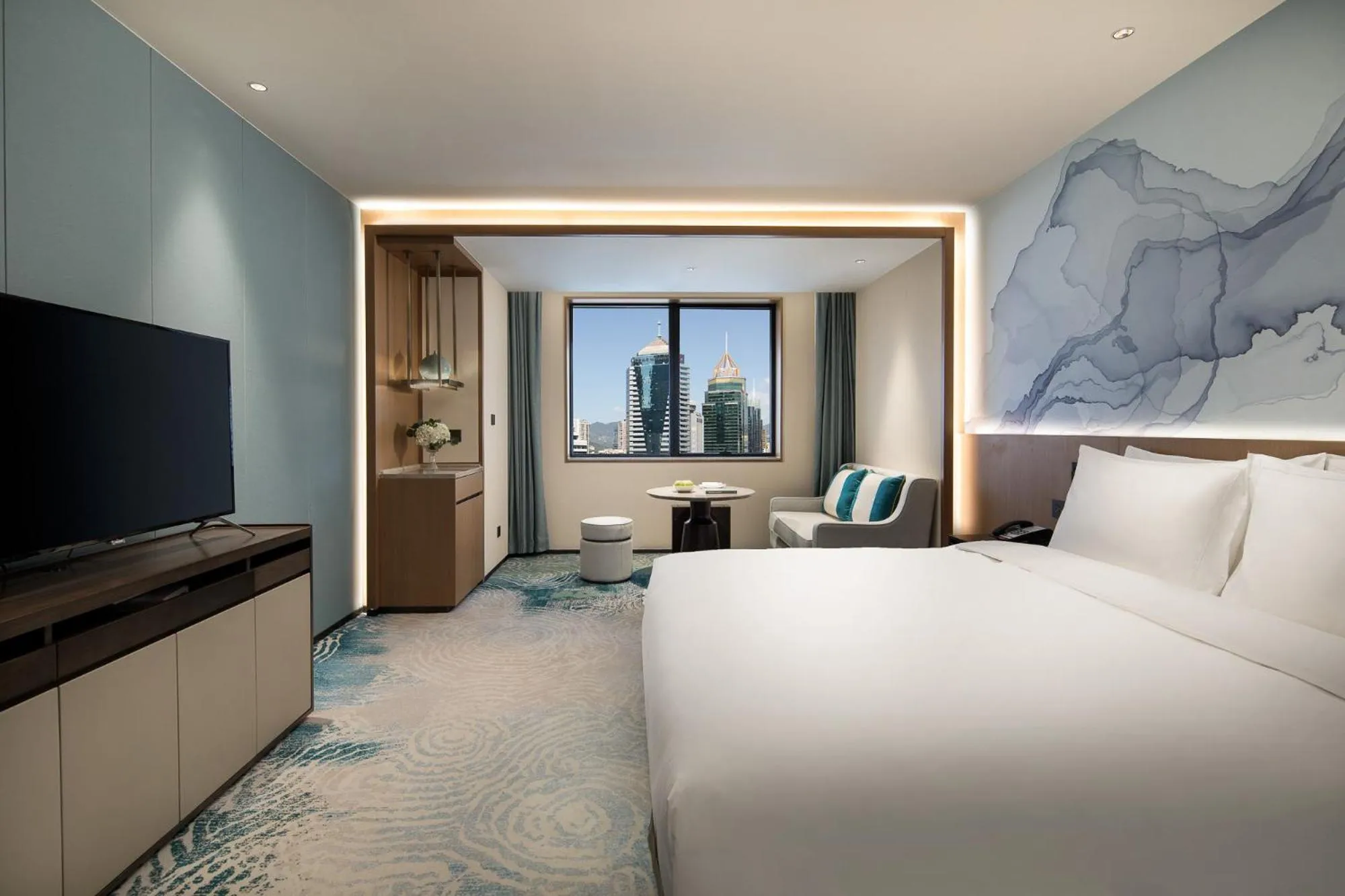 Bed in Foreign Trade Centre C&D Hotel,Fuzhou