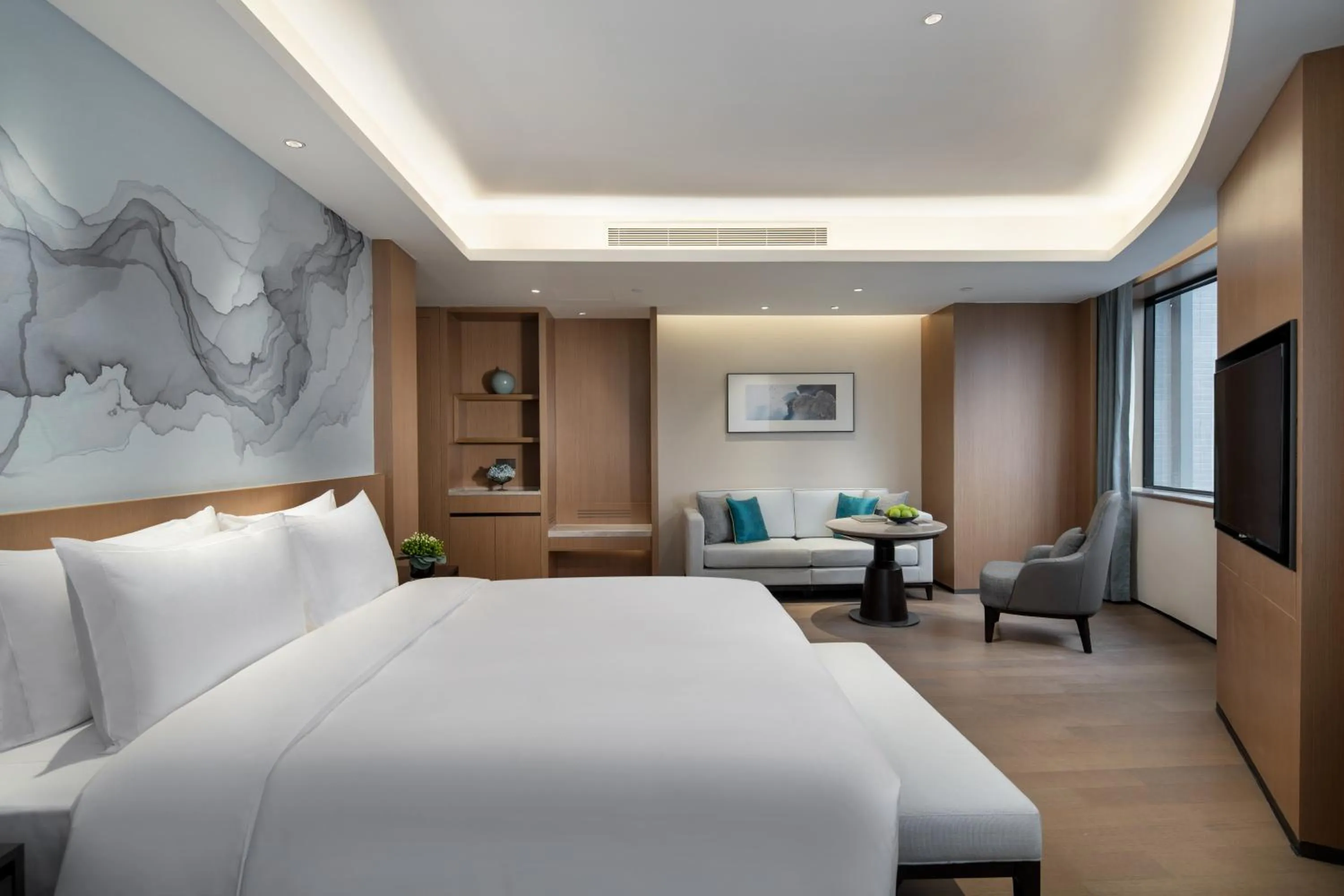 Photo of the whole room, Bed in Foreign Trade Centre C&D Hotel,Fuzhou