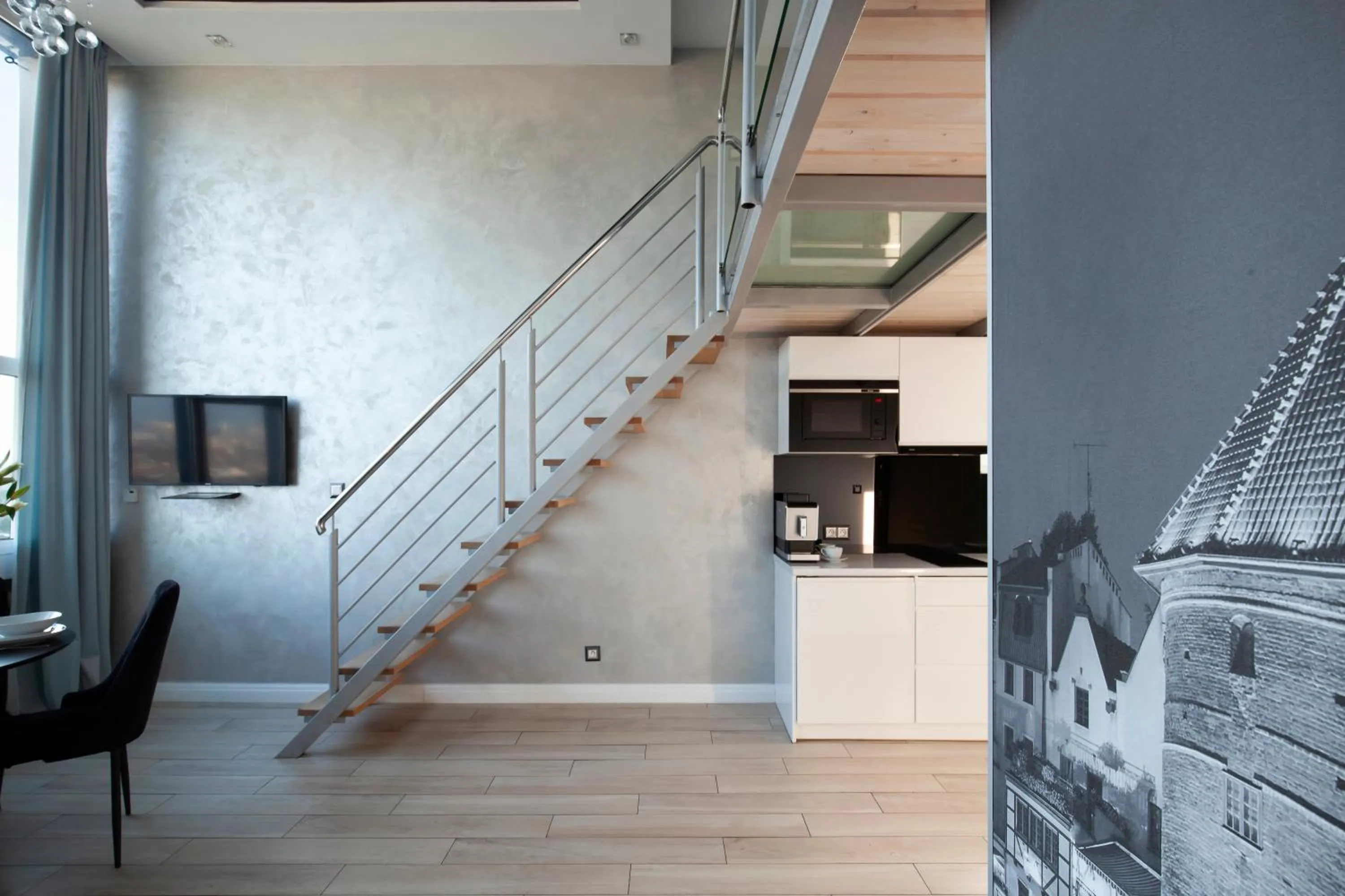 TV and multimedia in Panorama- the View of Gdańsk by Elite Apartments