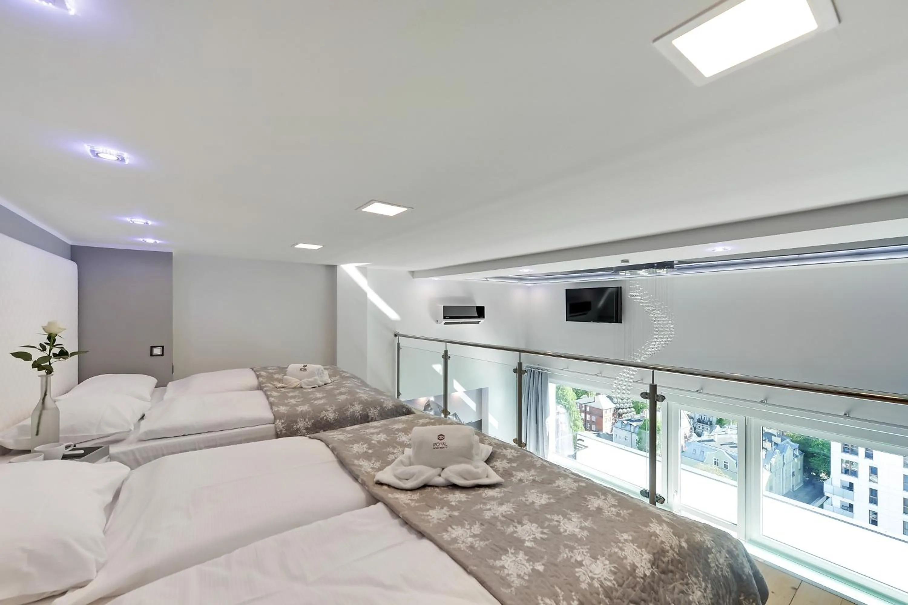 Bed in Panorama- the View of Gdańsk by Elite Apartments