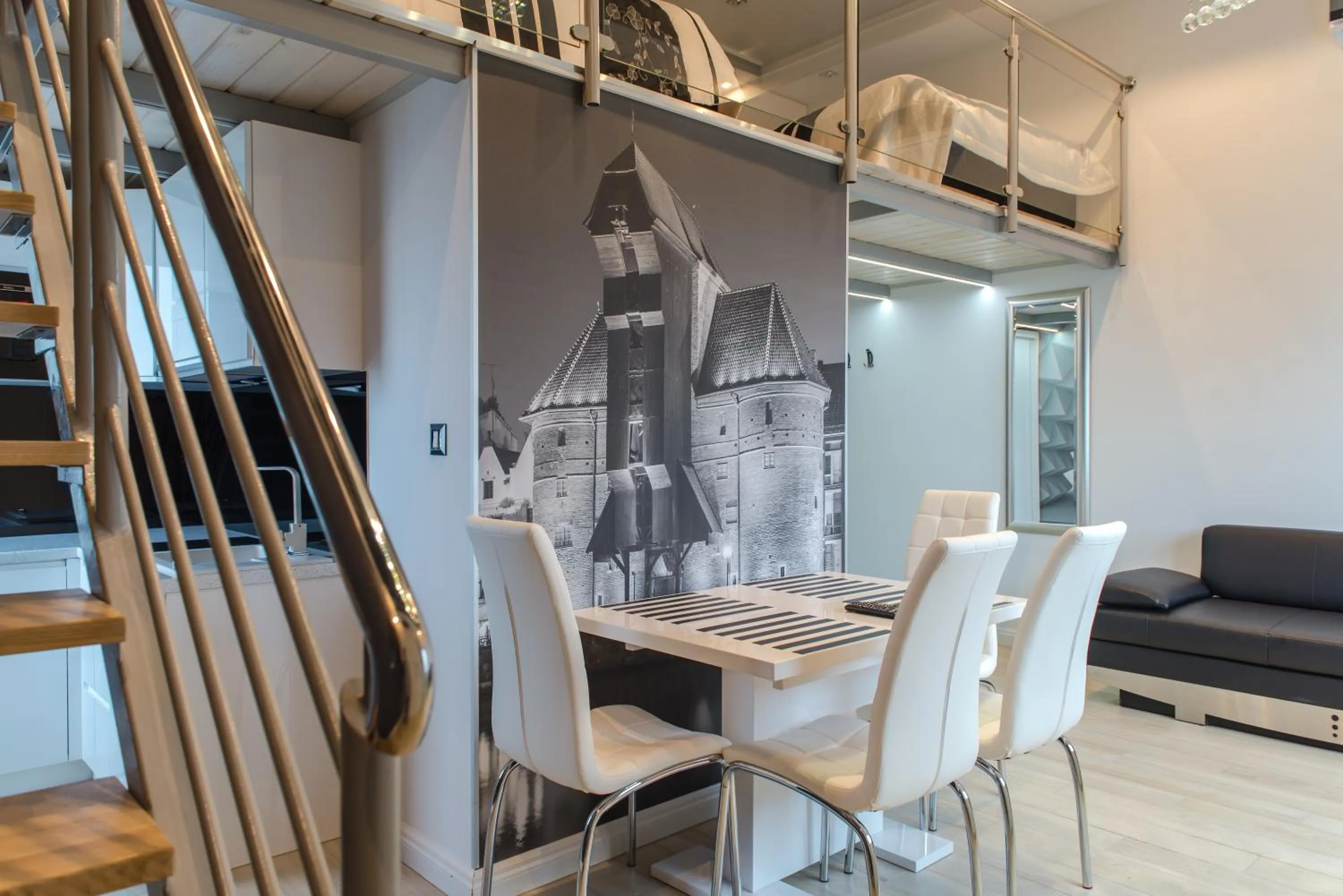Kitchen or kitchenette in Panorama- the View of Gdańsk by Elite Apartments