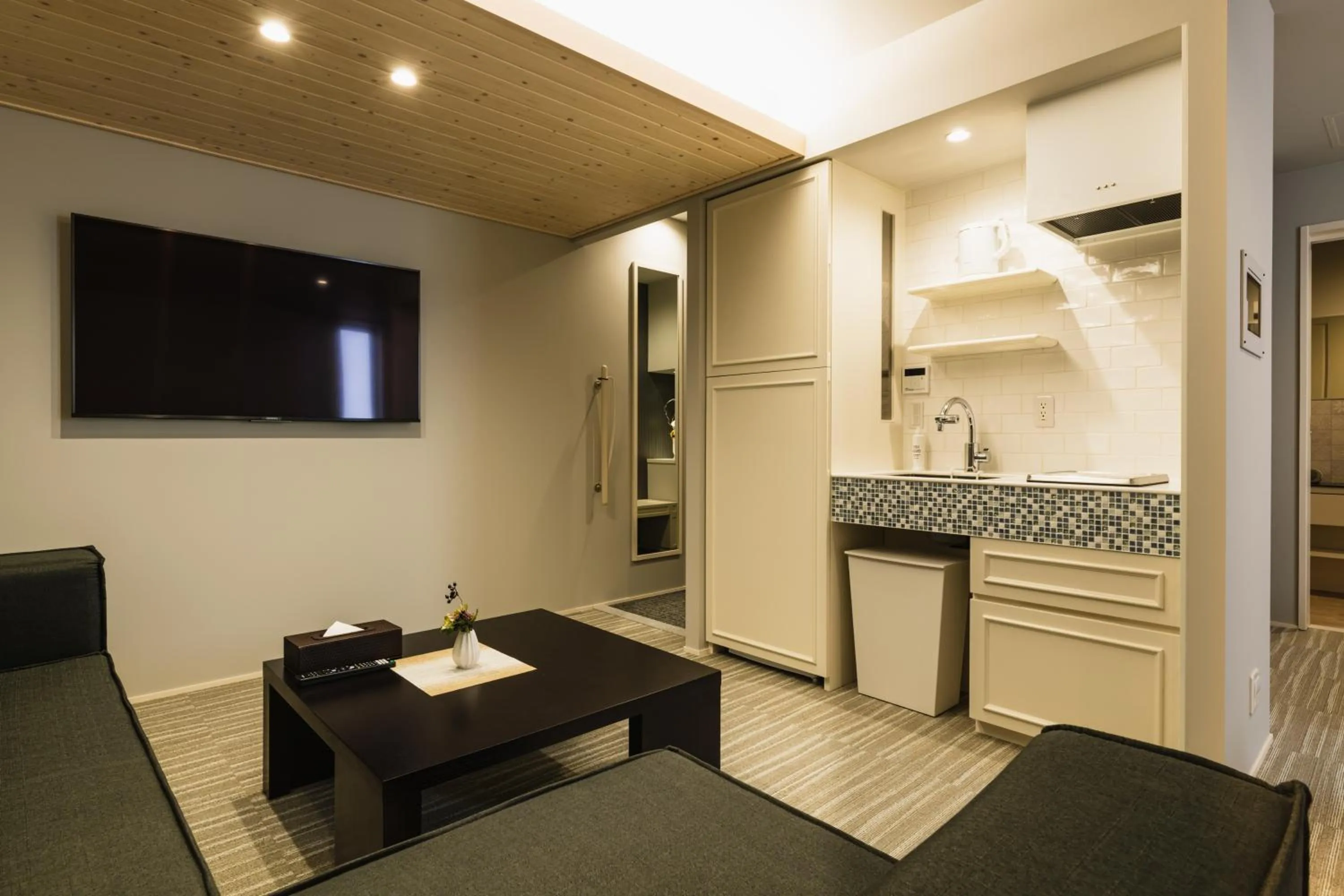 Seating area in GRAND BASE Yakuin Odori