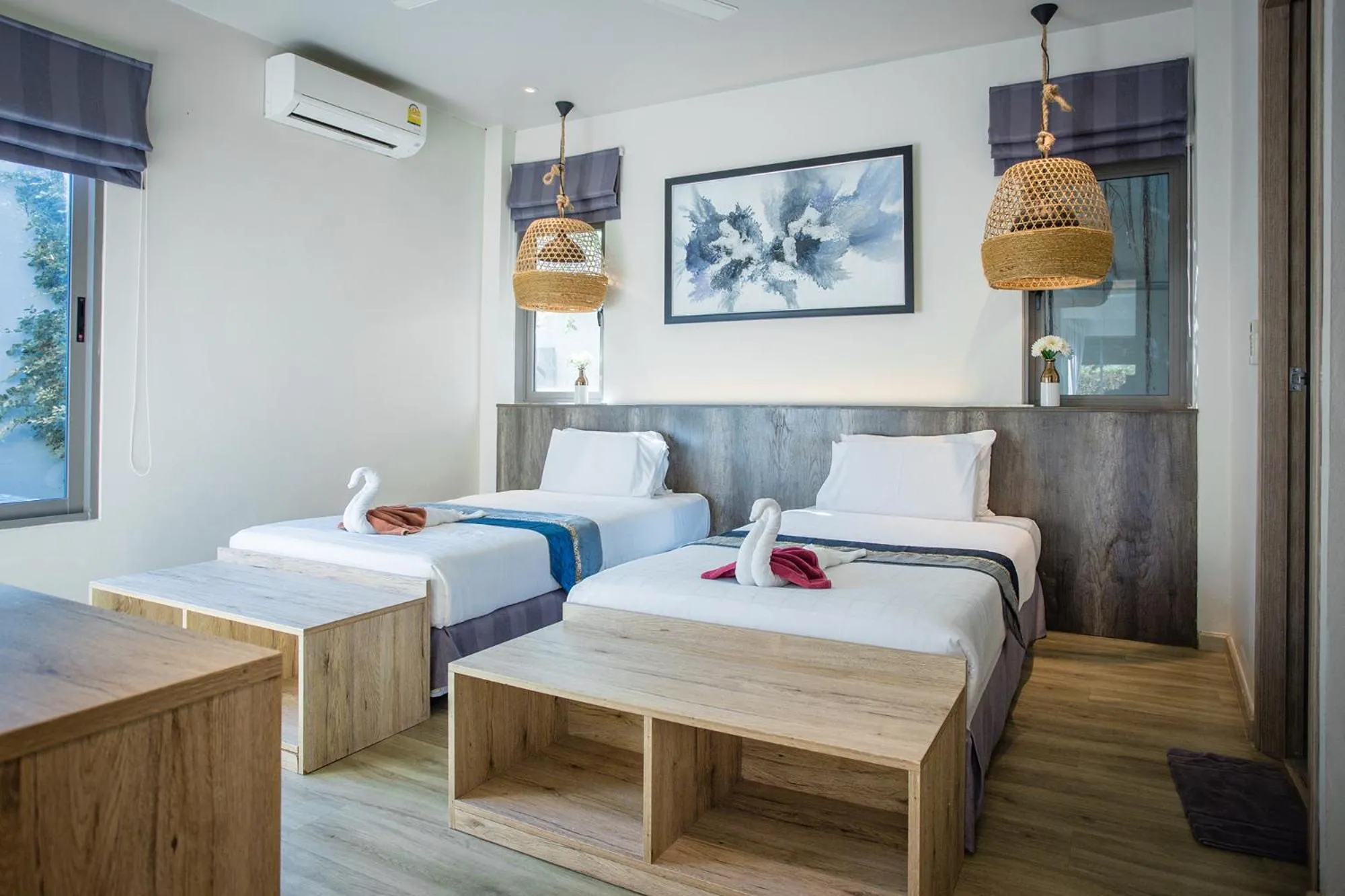 Bed in Yipmunta Pool Villa - SHA Plus Certified