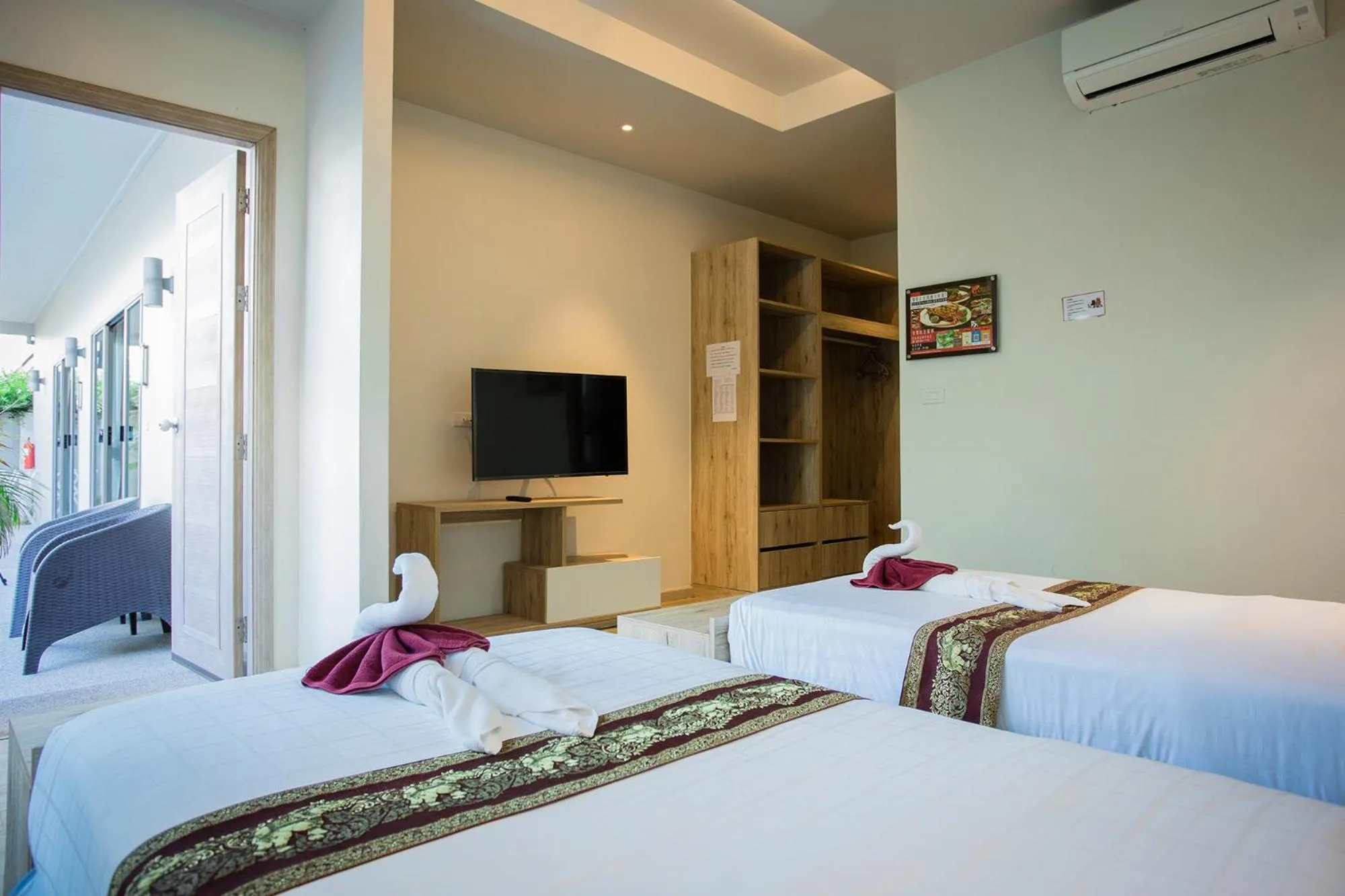 Bed in Yipmunta Pool Villa - SHA Plus Certified