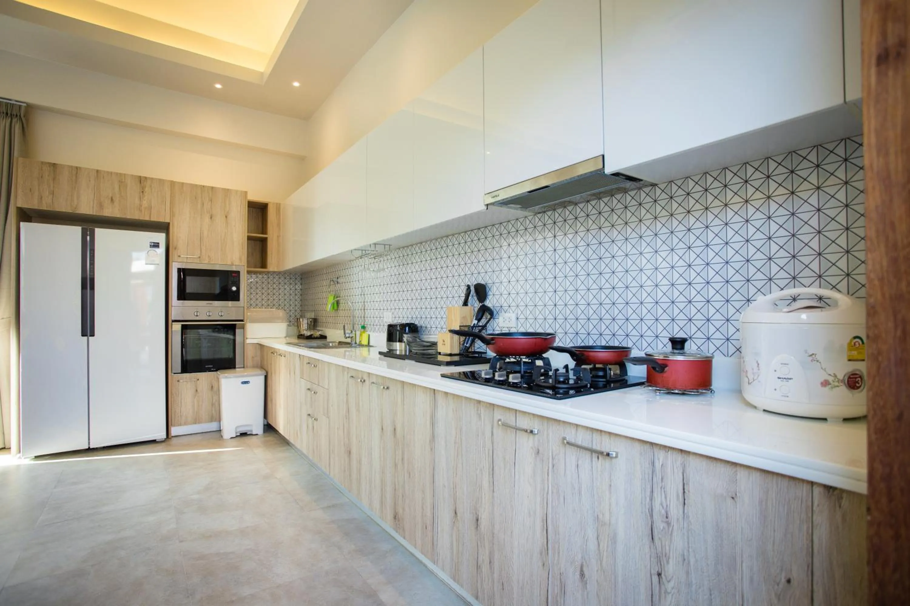 Kitchen or kitchenette in Yipmunta Pool Villa - SHA Plus Certified