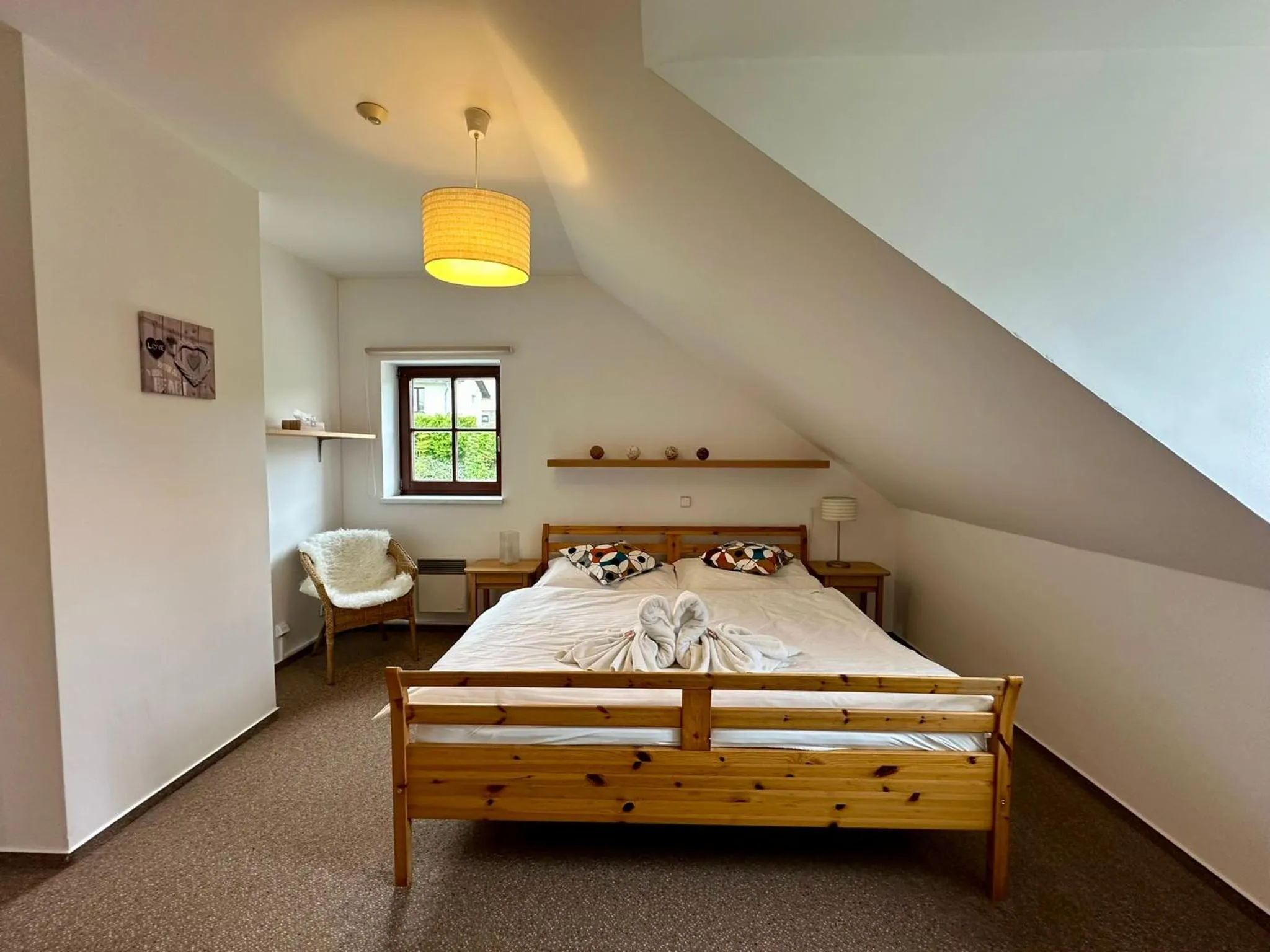 Bed in Hotel Modrásek