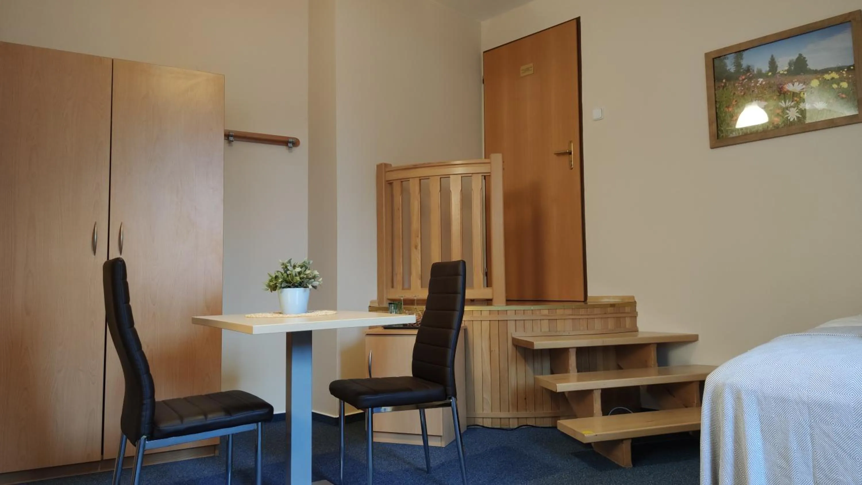 Bed in Hotel Modrásek