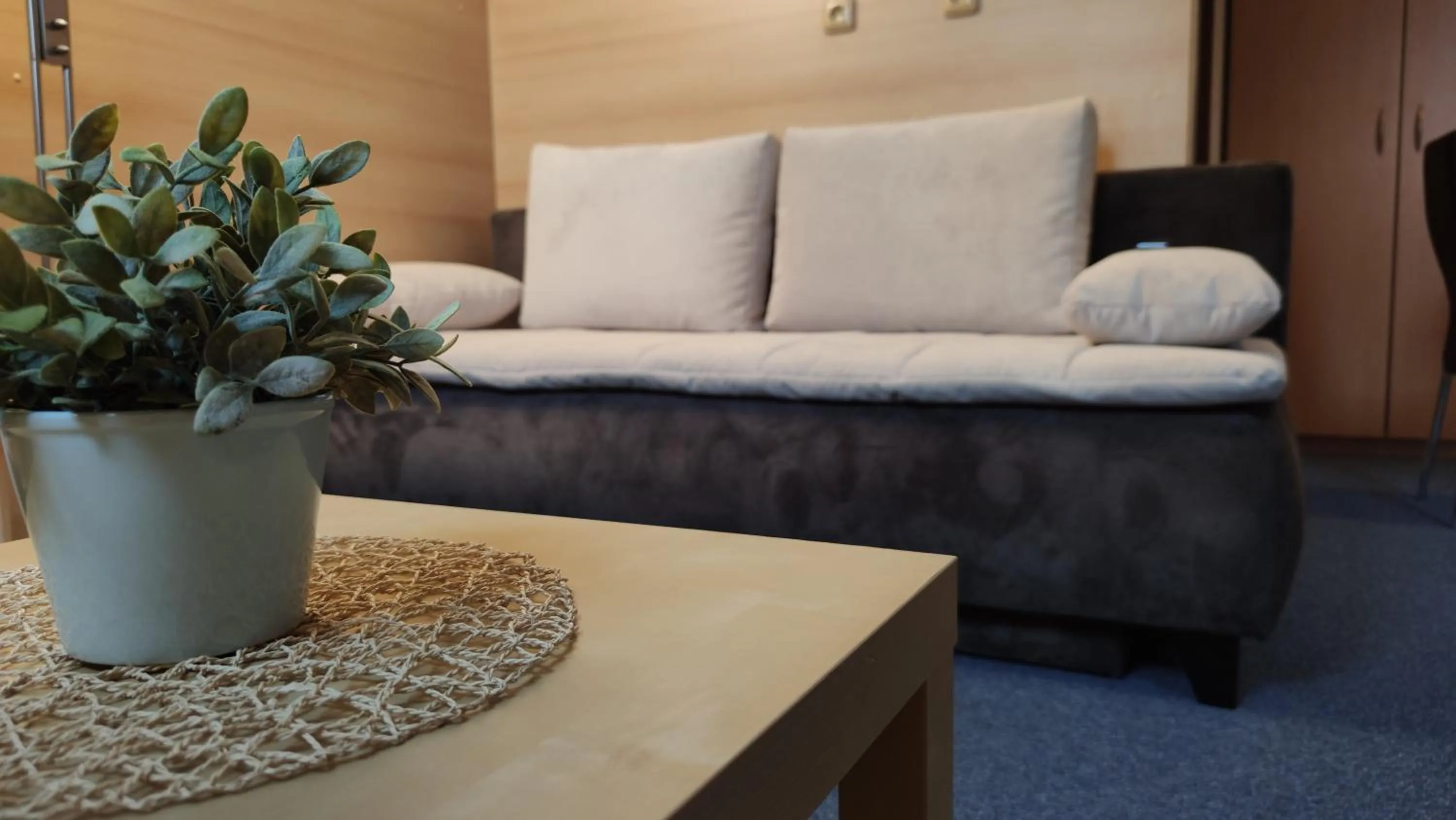 Bed in Hotel Modrásek