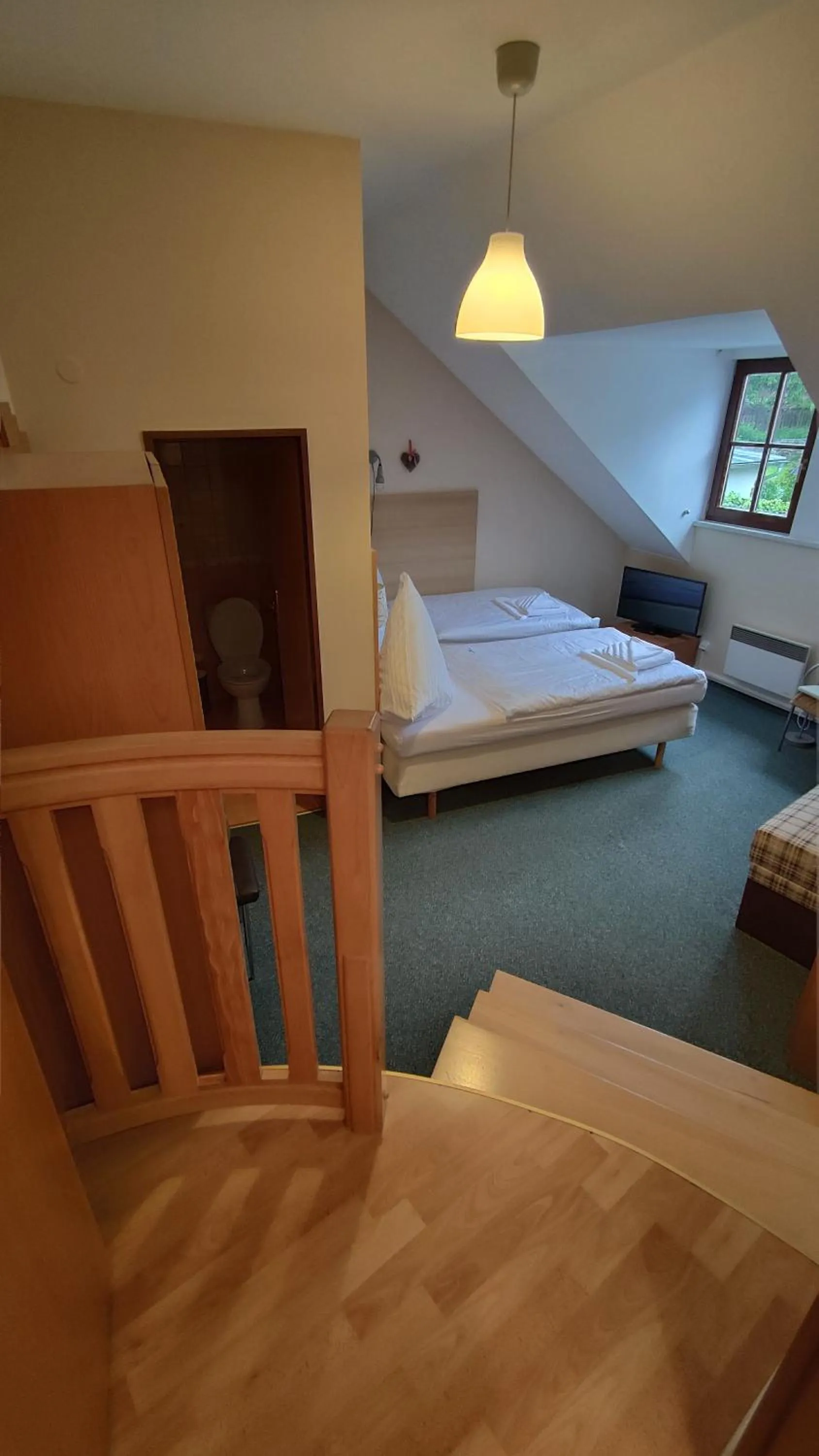 Bed in Hotel Modrásek