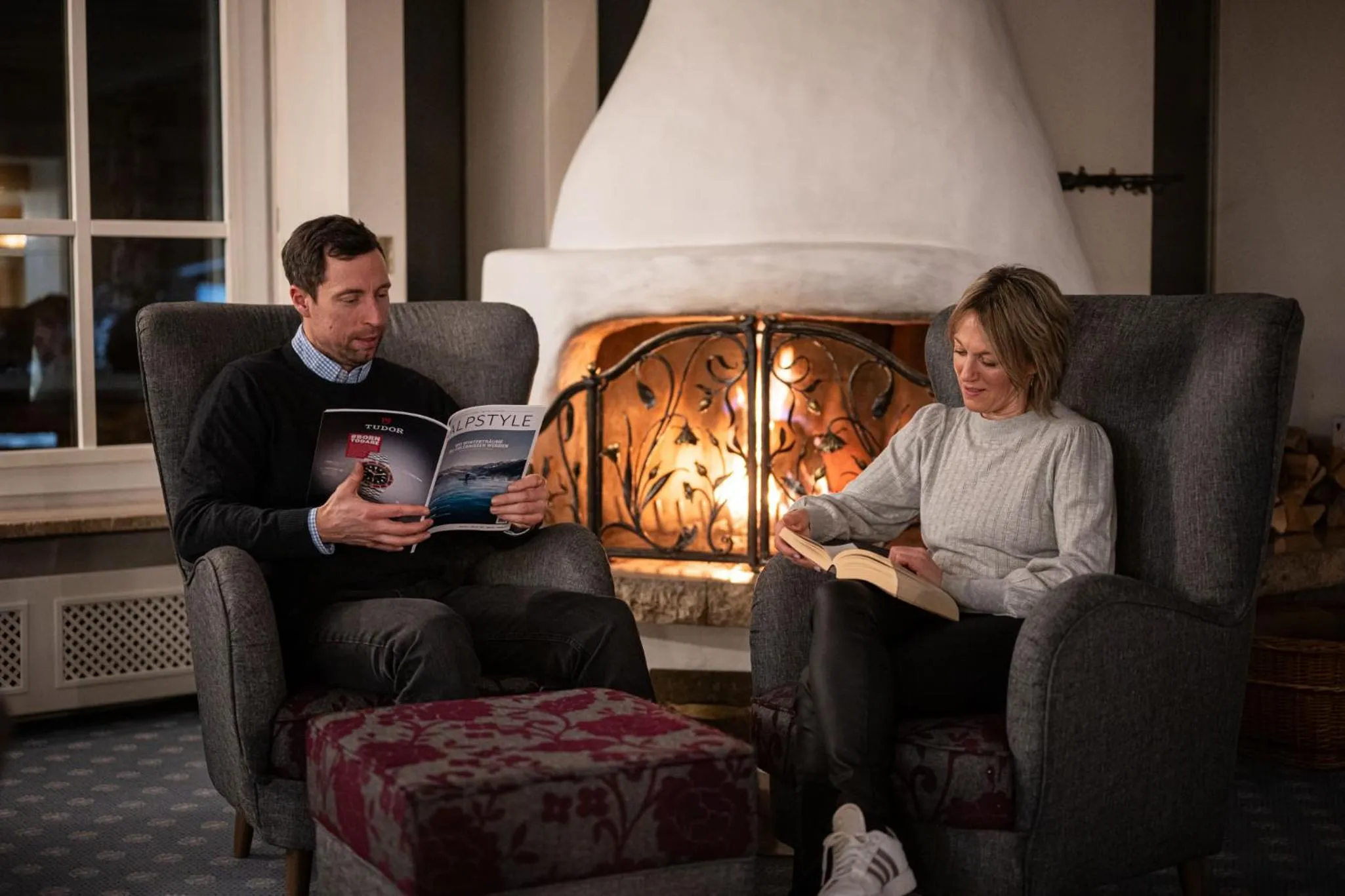 Communal lounge/ TV room in Hotel Filser