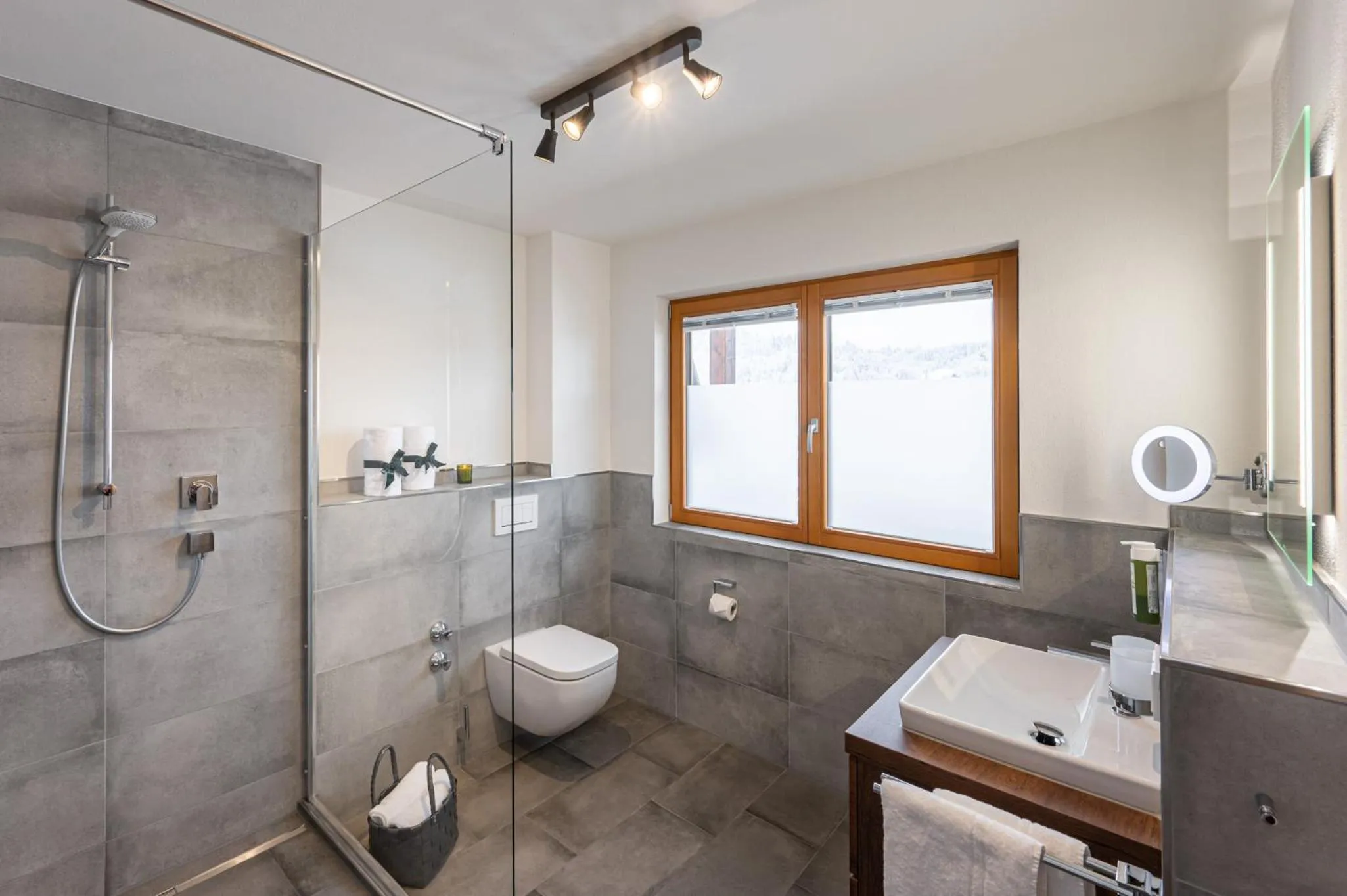 Bathroom in Hotel Filser