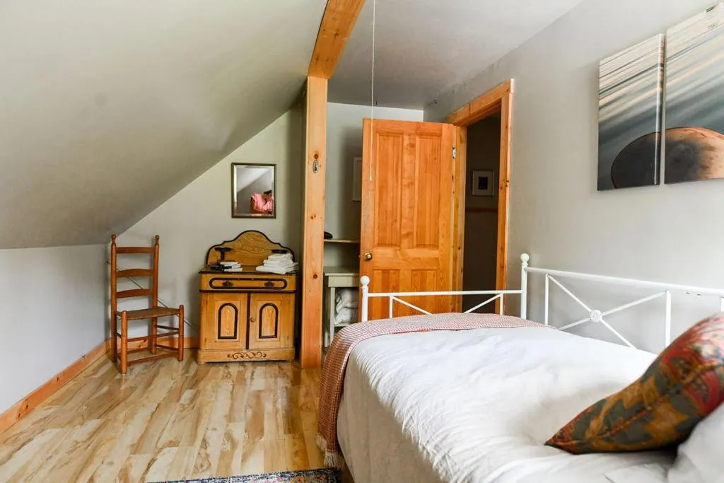 Bed in Craftsbury Farmhouse