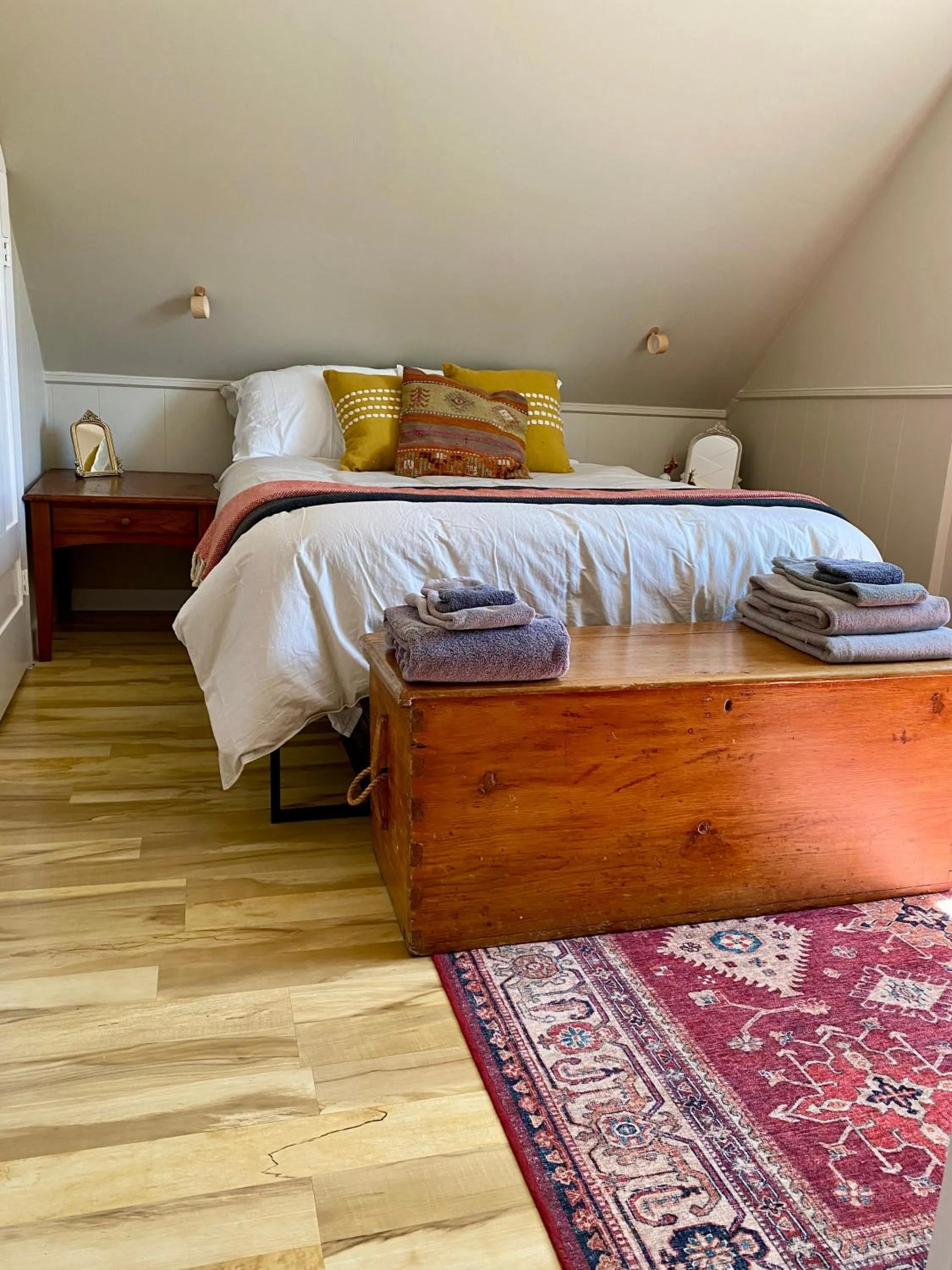 Bed in Craftsbury Farmhouse