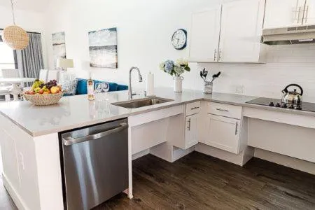 Kitchen or kitchenette in The Suites at Fishermen's Village - 2 Bedroom Suites