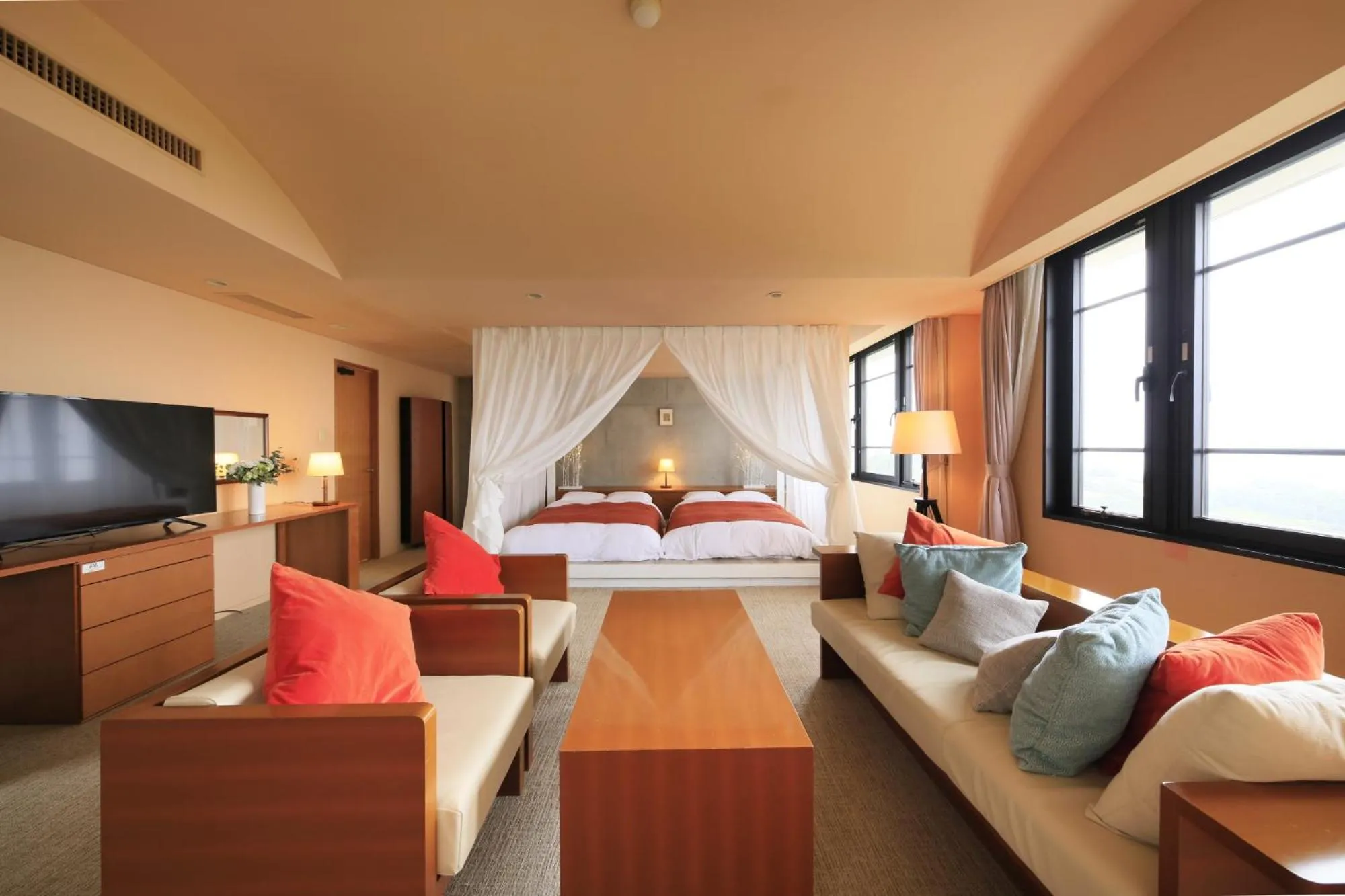 Photo of the whole room, Bed in Beppu Fuga