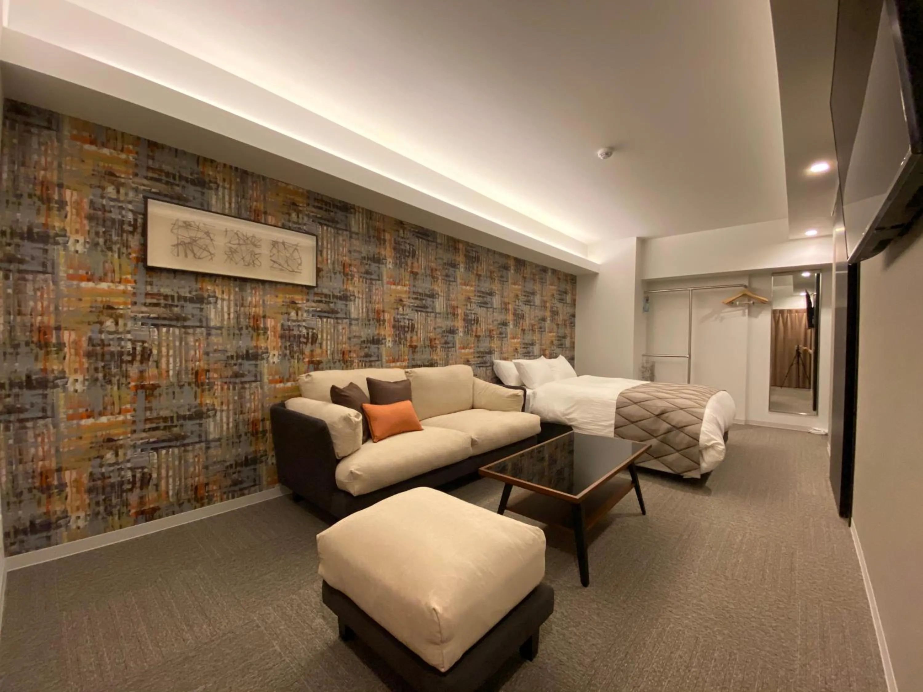 Living room in Randor Residential Hotel Fukuoka Classic